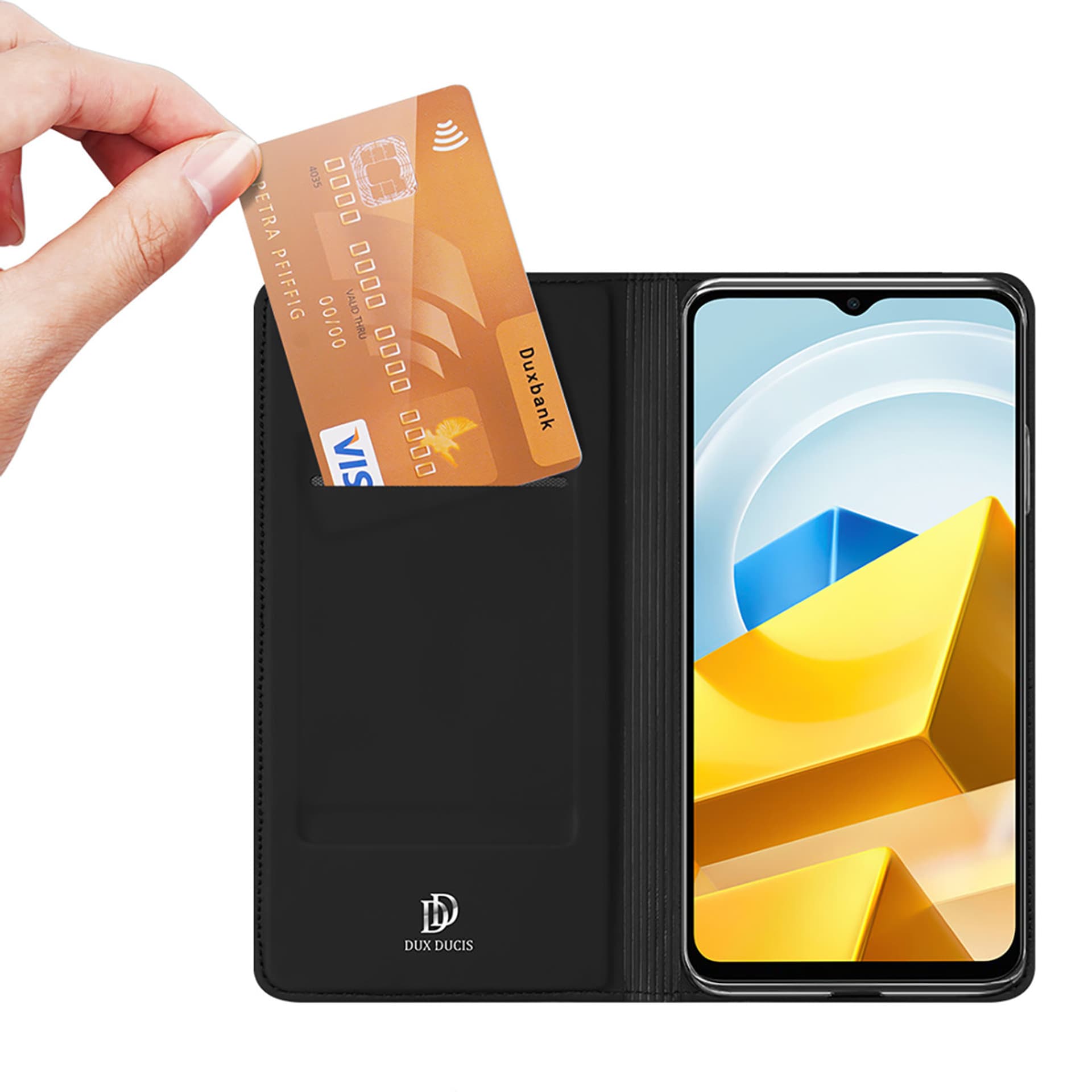 

Dux Ducis Skin Pro etui Xiaomi Poco M5 portfel kabura pokrowiec z klapką czarny