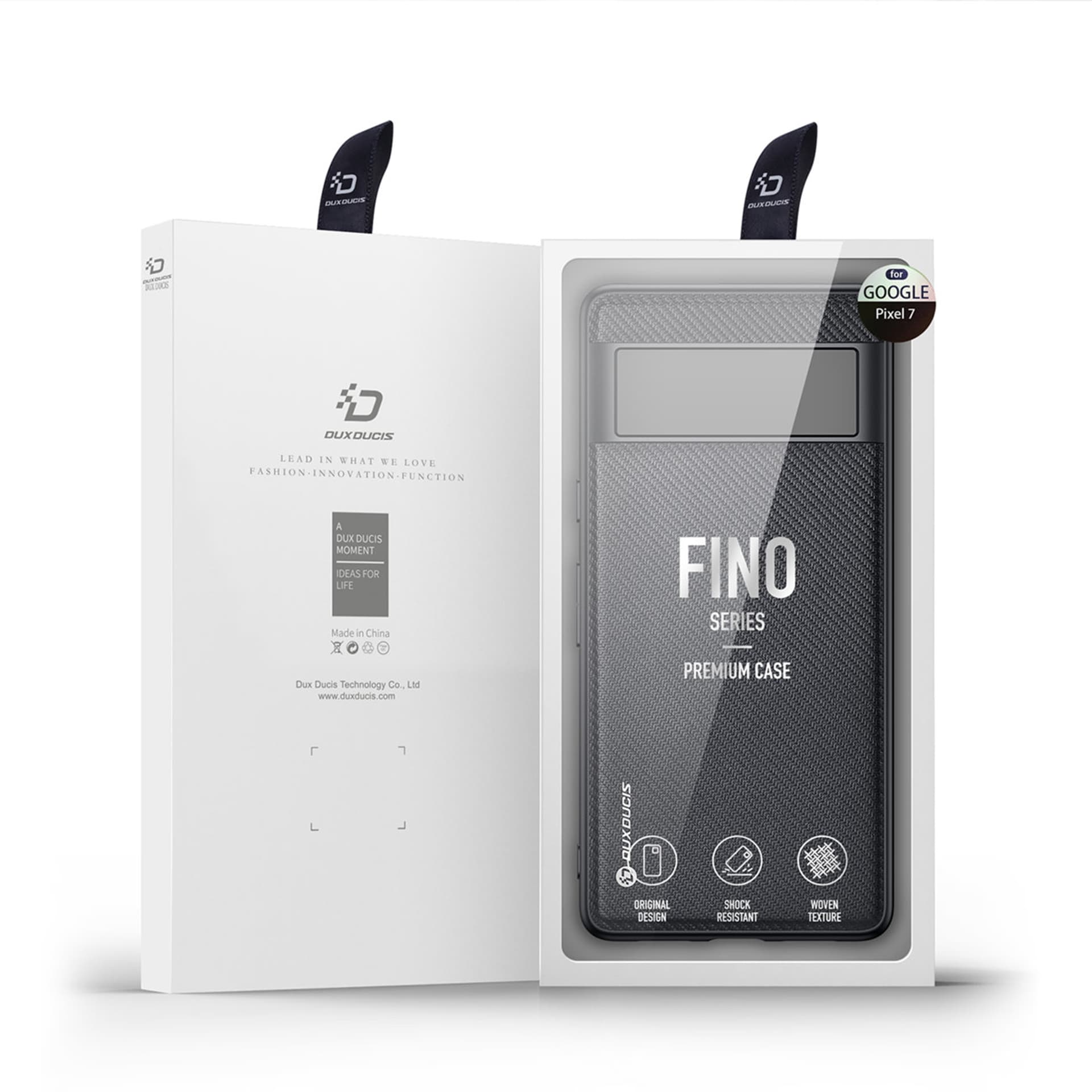 

Dux Ducis Fino etui Google Pixel 7 pokrowiec z silikonową ramką czarne
