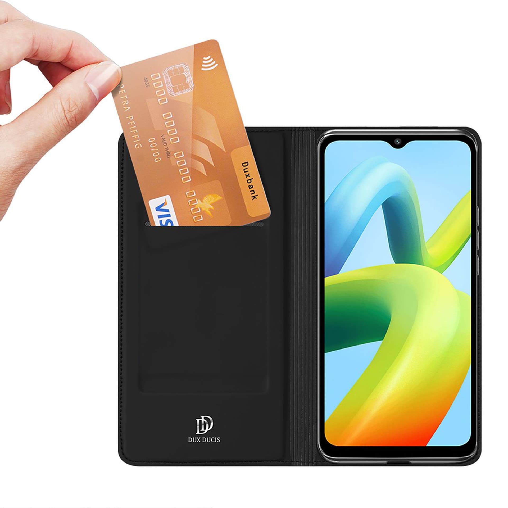 

Dux Ducis Skin Pro etui do Xiaomi Redmi A1+ pokrowiec z klapką portfel na kartę podstawka czarne