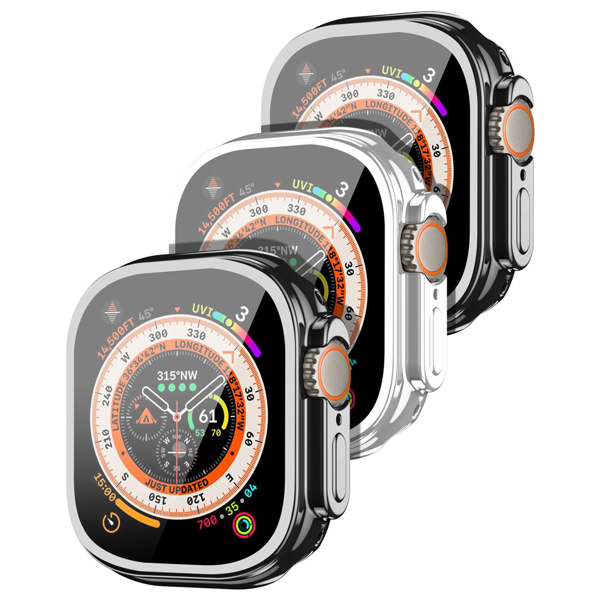 

Dux Ducis Samo etui do Apple Watch Ultra 49 mm elastyczny pokrowiec na smartwatch srebrne