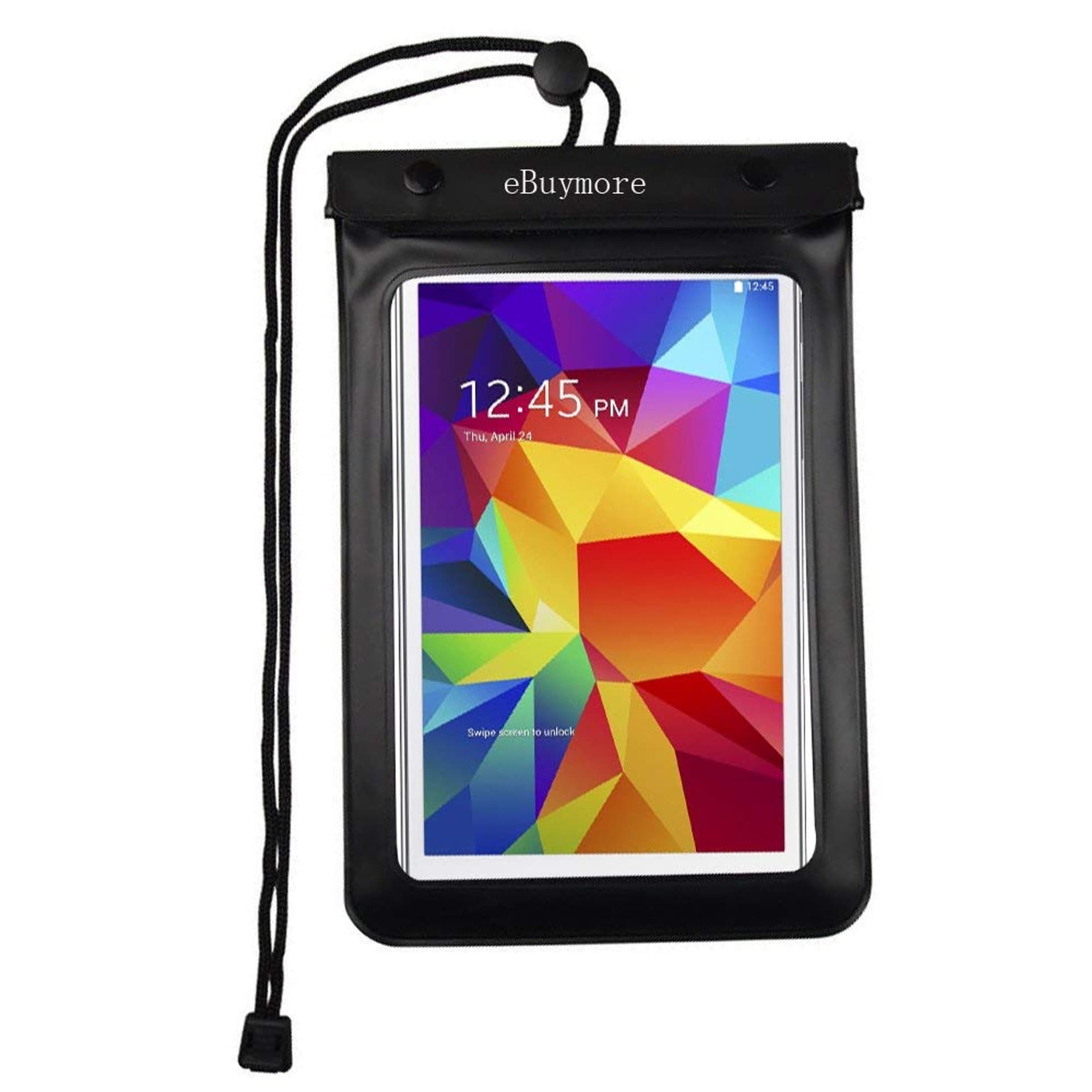 

Uniwersalny wodoodporny pokrowiec etui na telefon / tablet do 8 cali czarny