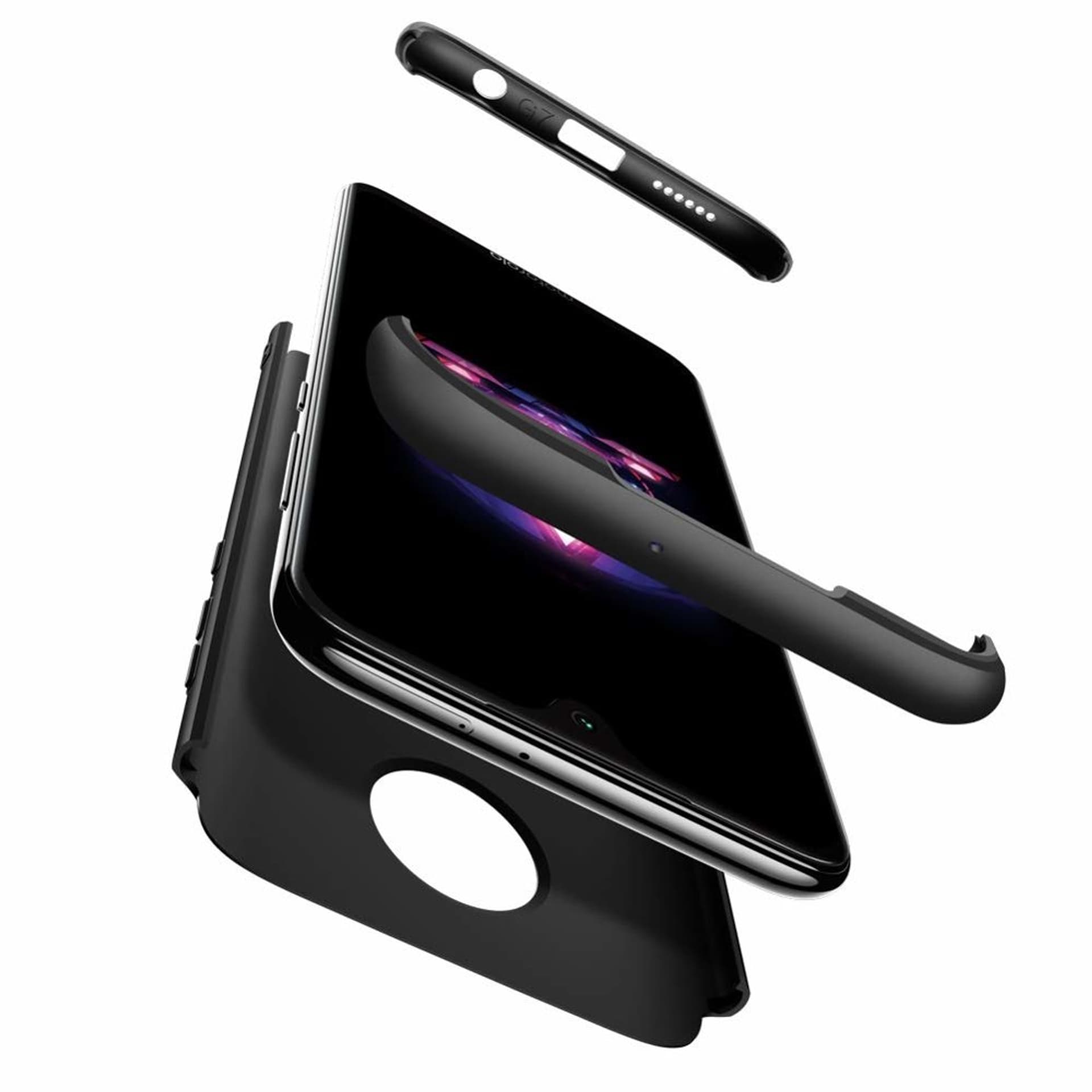 

GKK 360 Protection Case etui na całą obudowę przód + tył Motorola Moto G7 czarny