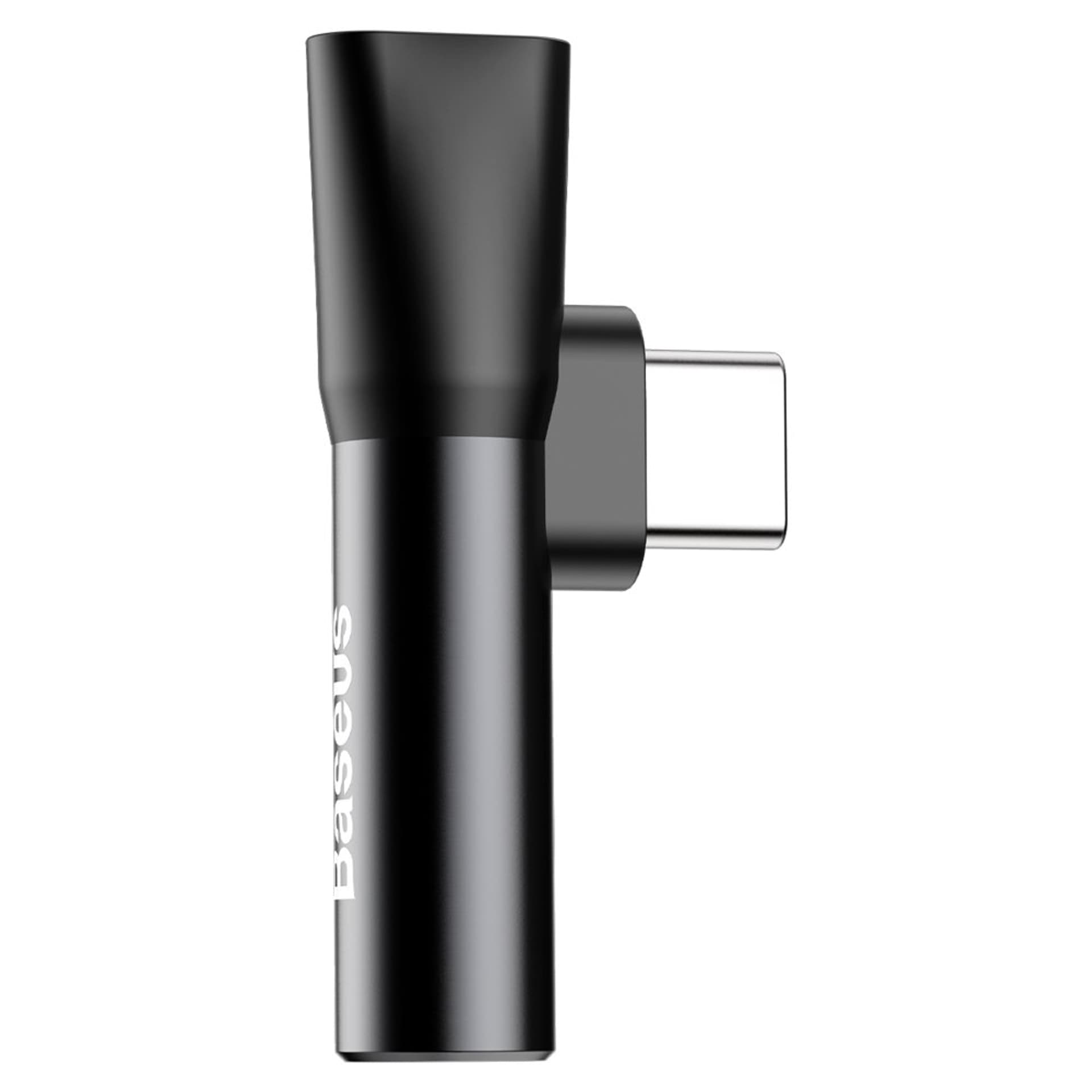 

Baseus Audio Converter L41 adapter przejściówka ze złącza USB-C na port USB-C + gniazdo słuchawkowe 3,5 mm czarny (CATL41-01)