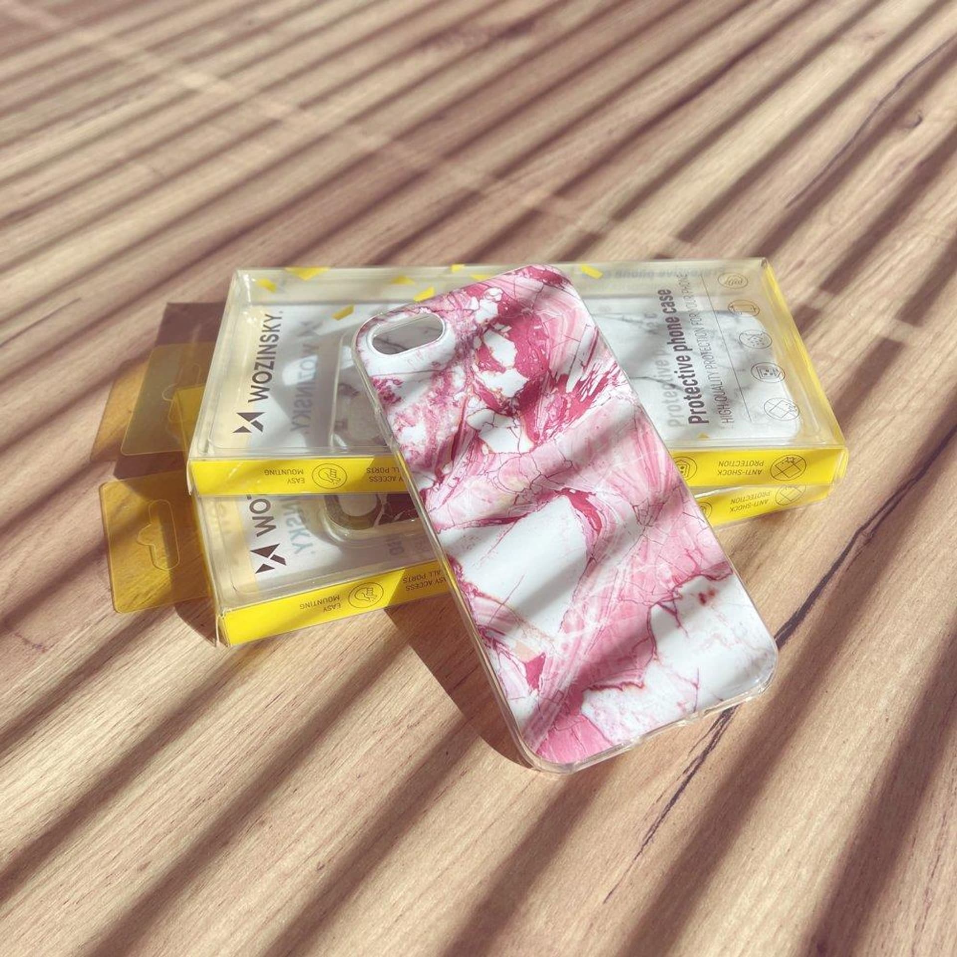 

Wozinsky Marble żelowe etui pokrowiec marmur iPhone 11 Pro biały