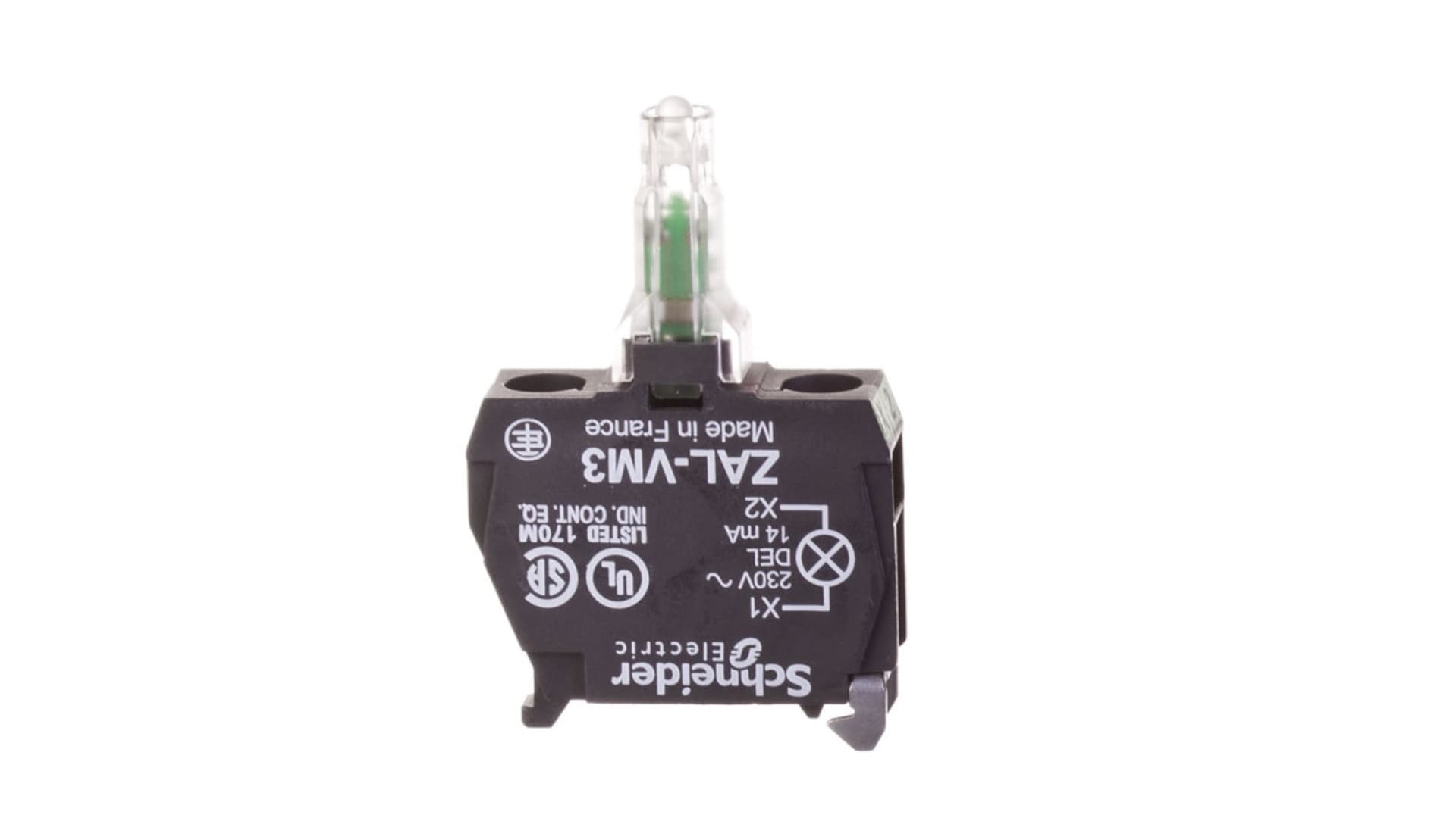 

Zestaw świetlny z diodą LED zielona 230-240V AC ZALVM3