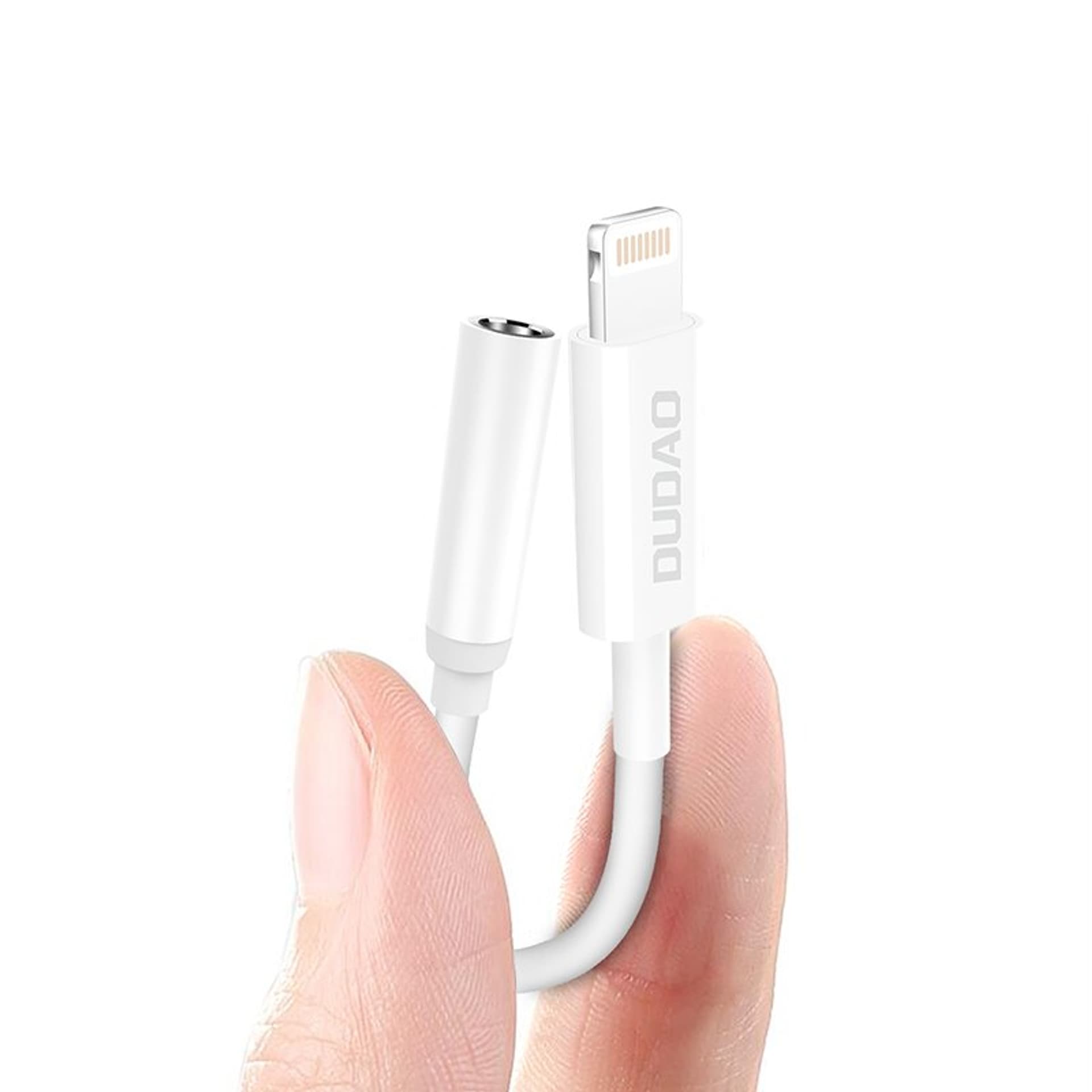 

Dudao adapter audio przejściówka do słuchawek z Lightning na mini jack 3,5 mm biały (L16i white)