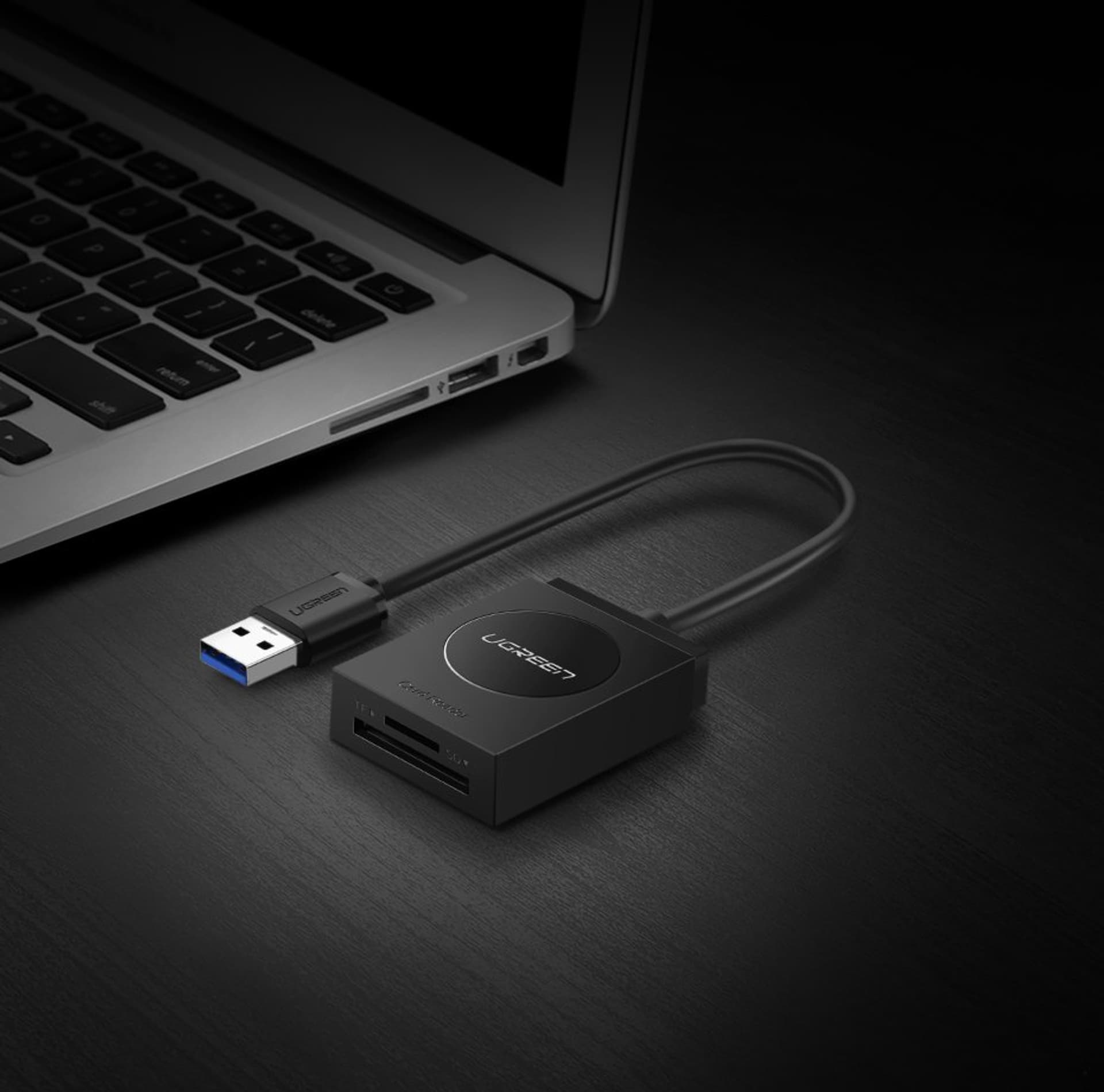 

Ugreen czytnik kart SD / micro SD na USB 3.0 czarny (20250)