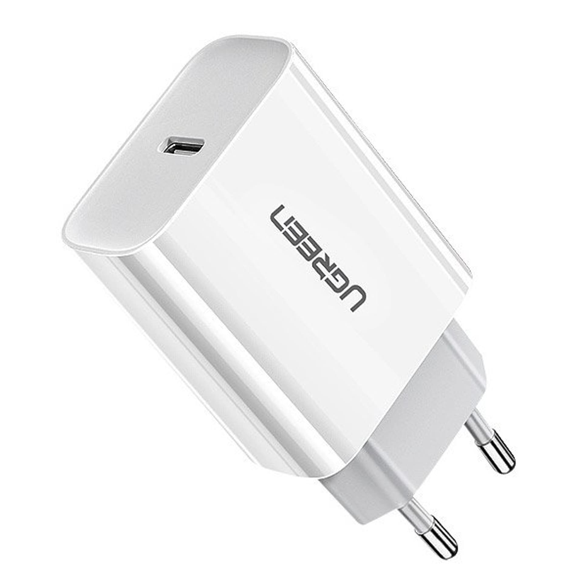 

Ugreen ładowarka sieciowa USB Power Delivery 3.0 Quick Charge 4.0+ 20W 3A biały (60450)