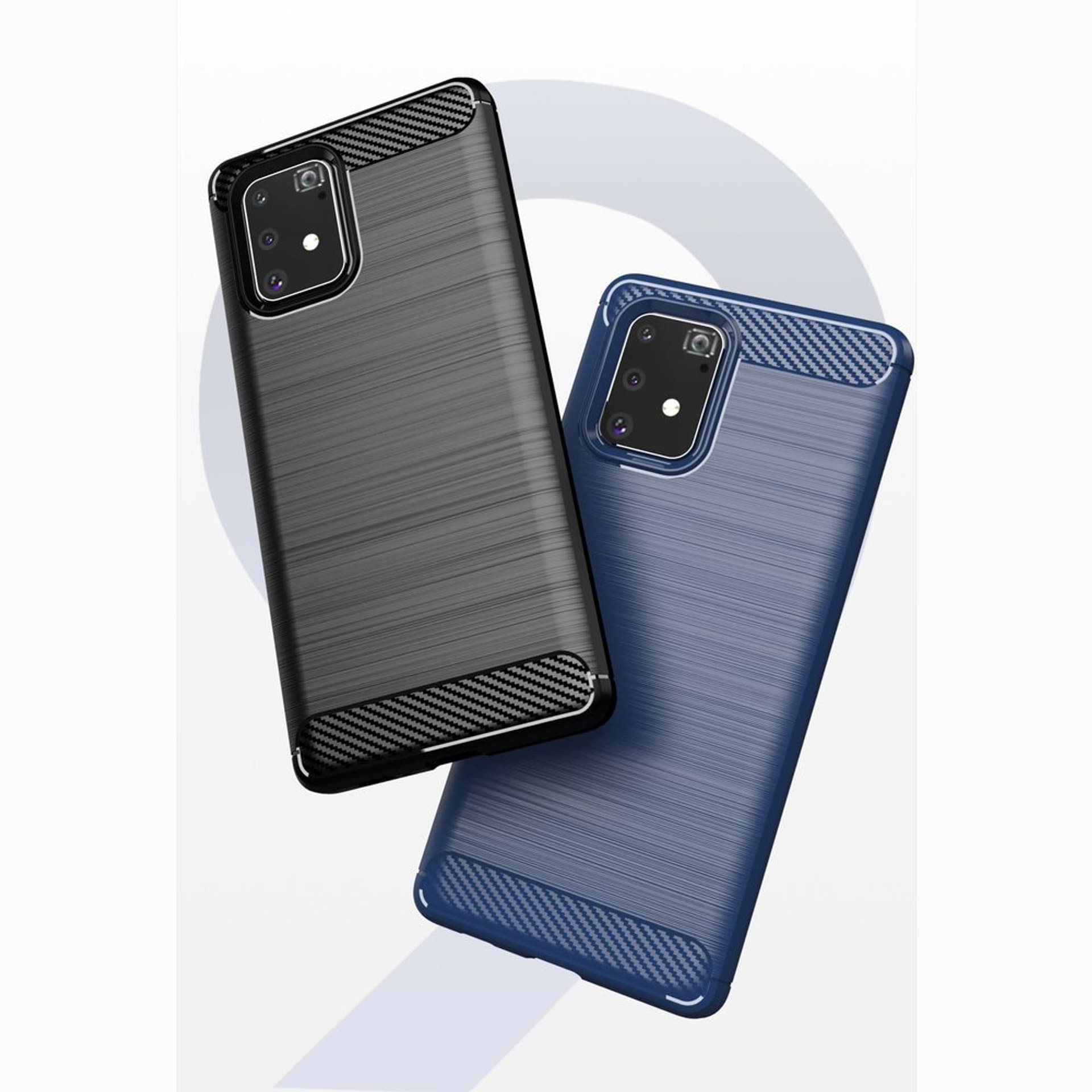 

Carbon Case elastyczne etui pokrowiec Samsung Galaxy S10 Lite czarny