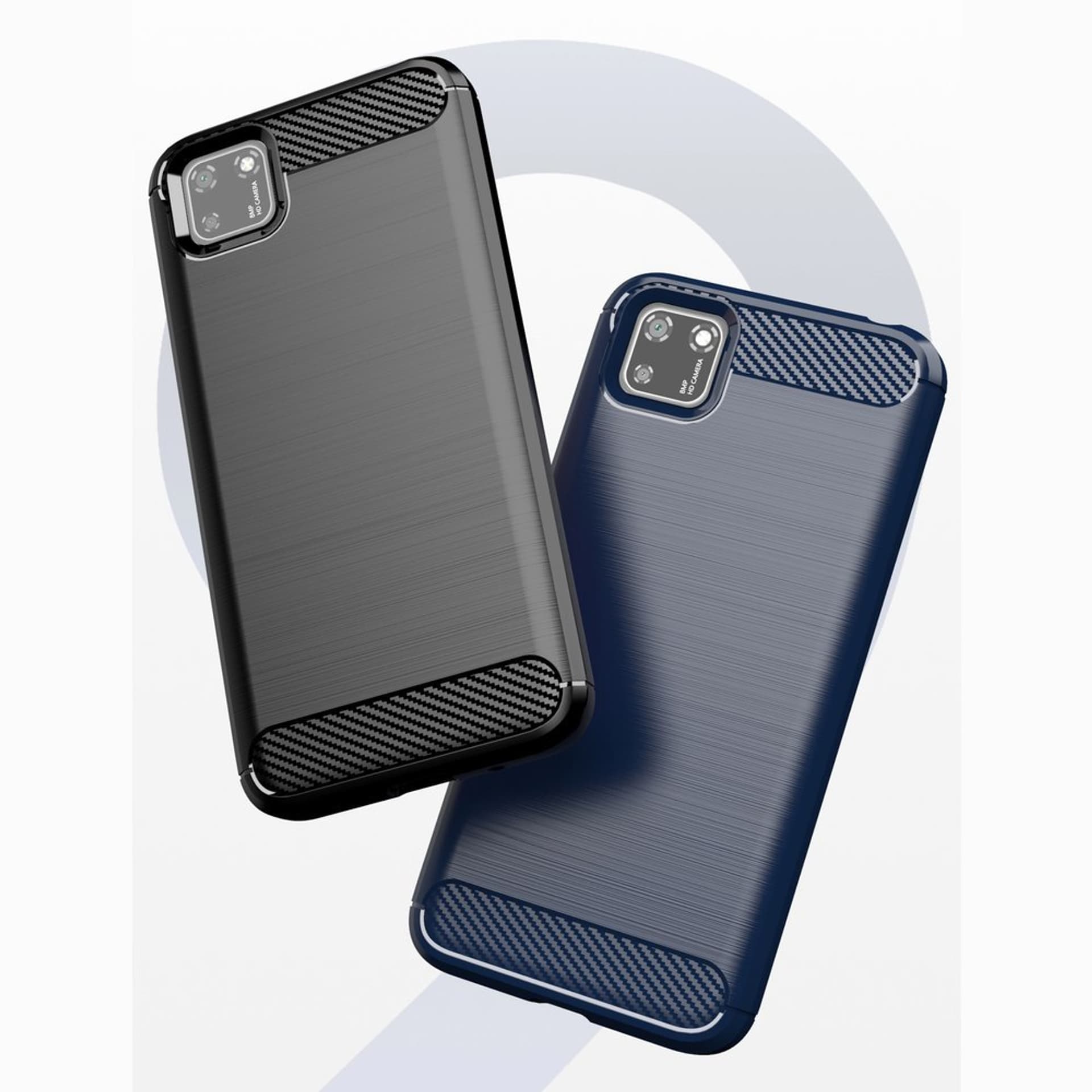 

Carbon Case elastyczne etui pokrowiec Huawei Y5p czarny