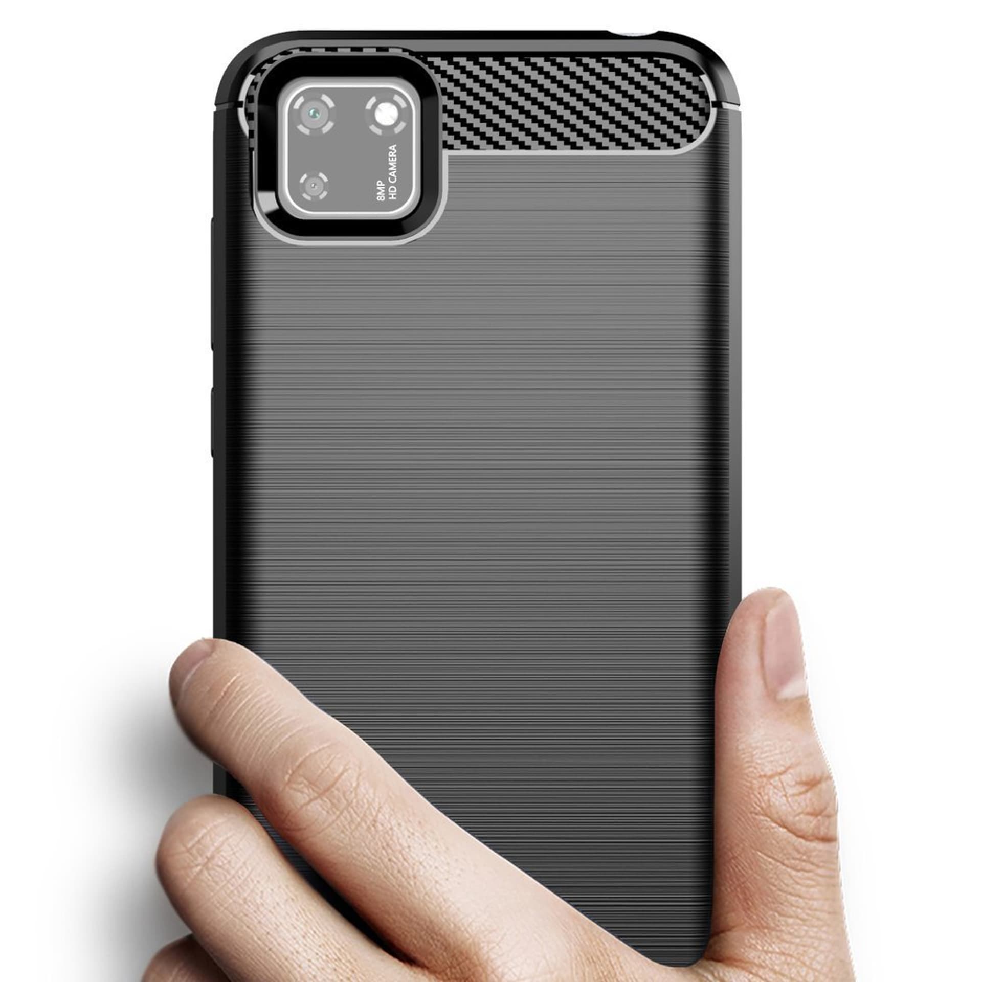 

Carbon Case elastyczne etui pokrowiec Oppo A73 czarny
