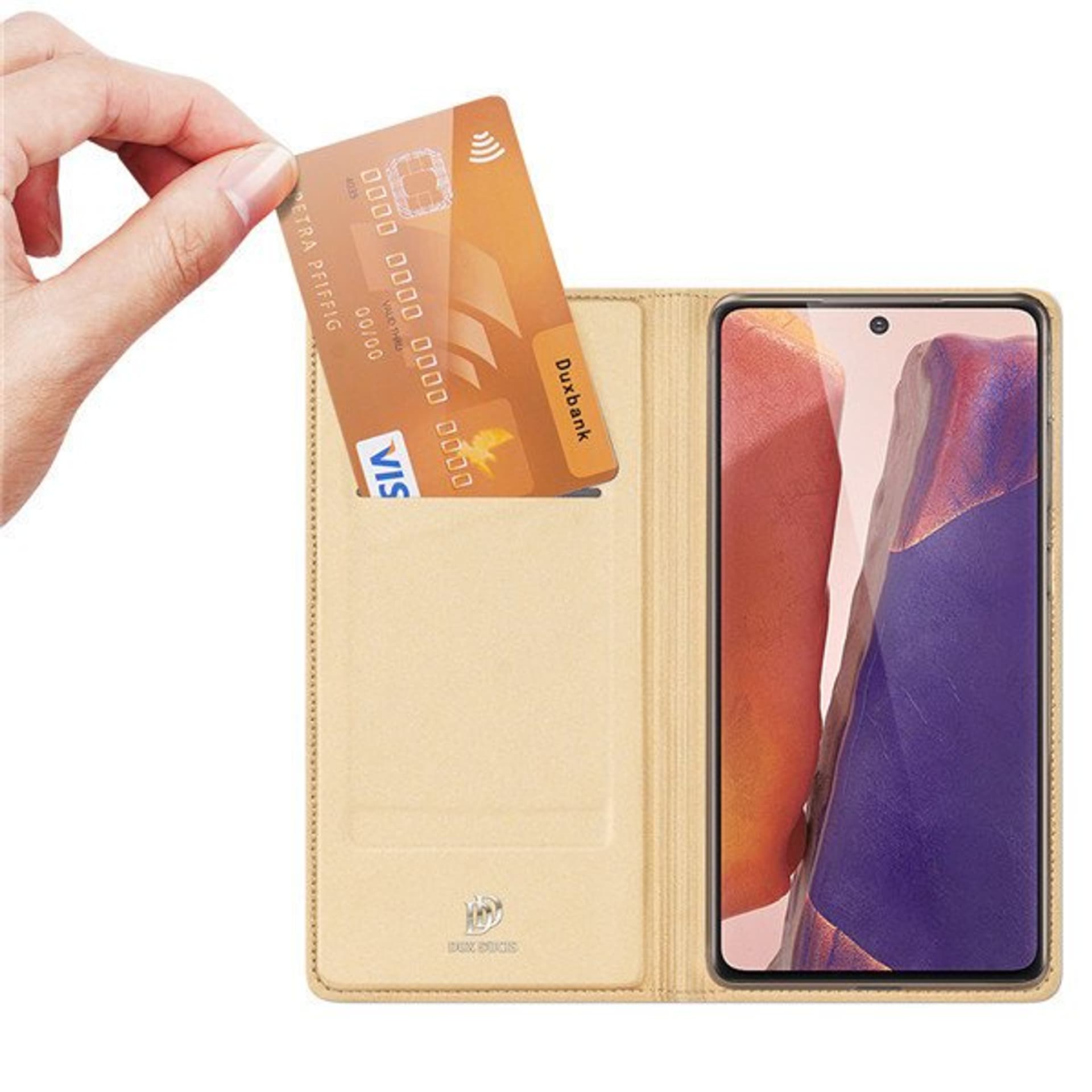 

DUX DUCIS Skin X kabura etui pokrowiec z klapką Samsung Galaxy Note 20 niebieski