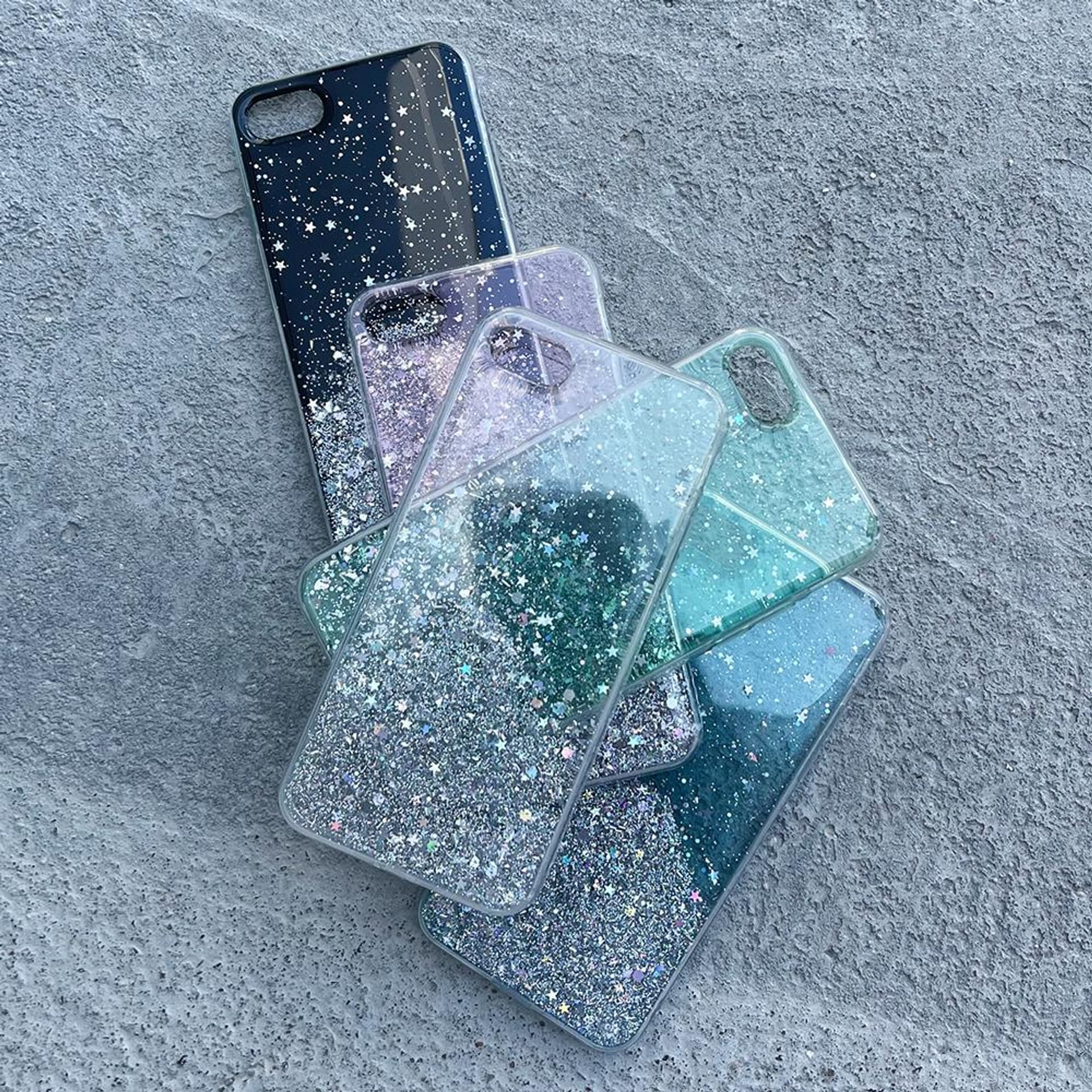 

Wozinsky Star Glitter błyszczące etui pokrowiec z brokatem Samsung Galaxy A72 4G zielony