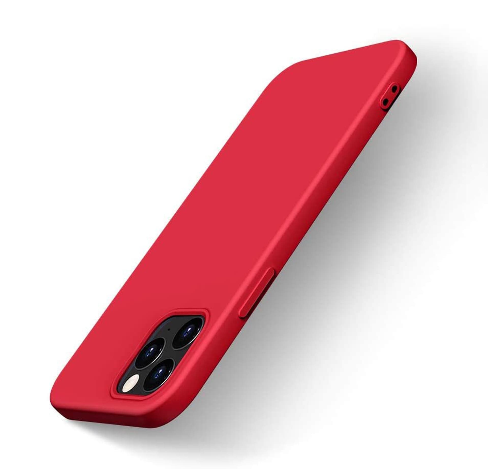 

Silicone Case elastyczne silikonowe etui pokrowiec iPhone 12 Pro Max czerwony