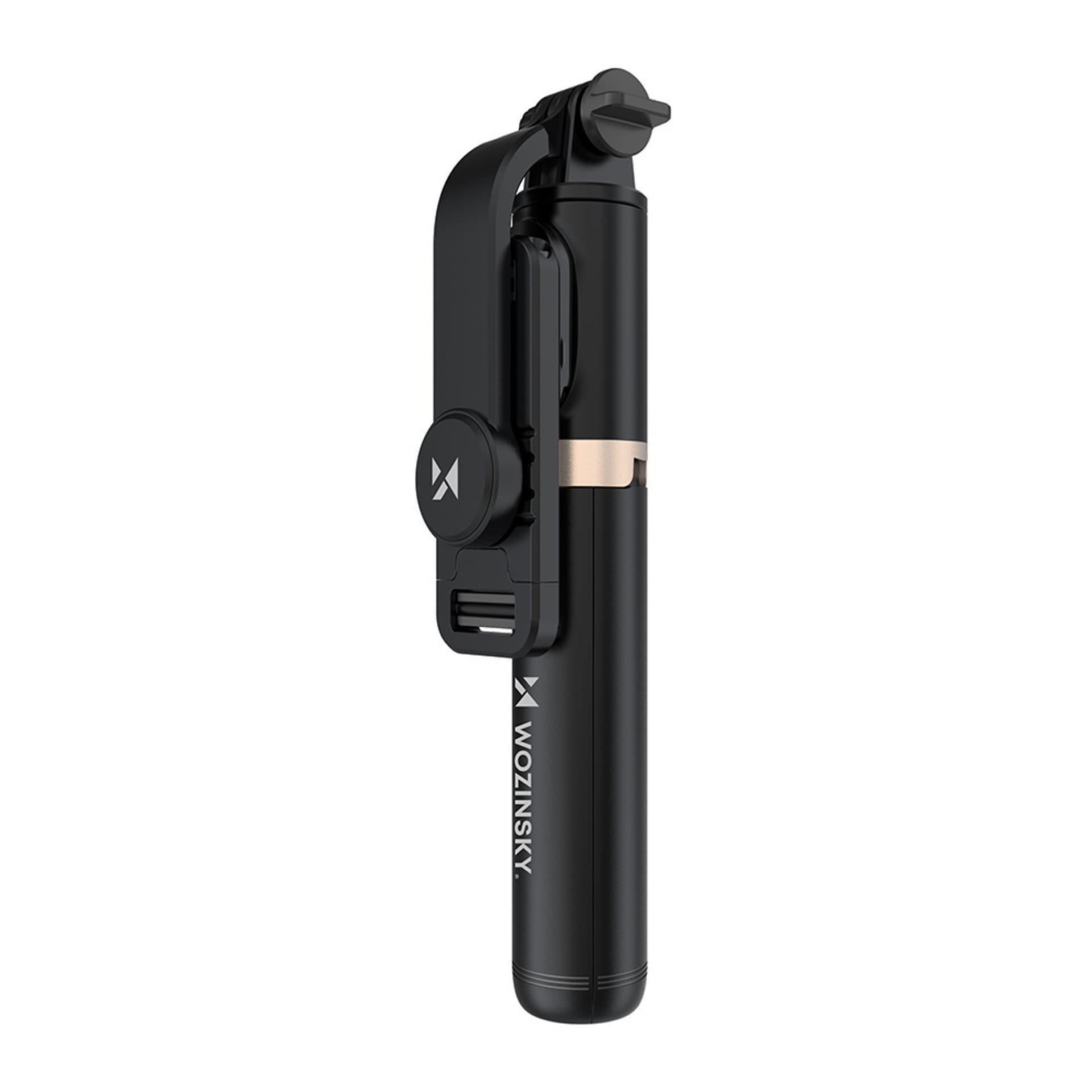 

Wozinsky selfie stick teleskopowy statyw do zdjęć + pilot Bluetooth czarny (WSSTK-01-BK)