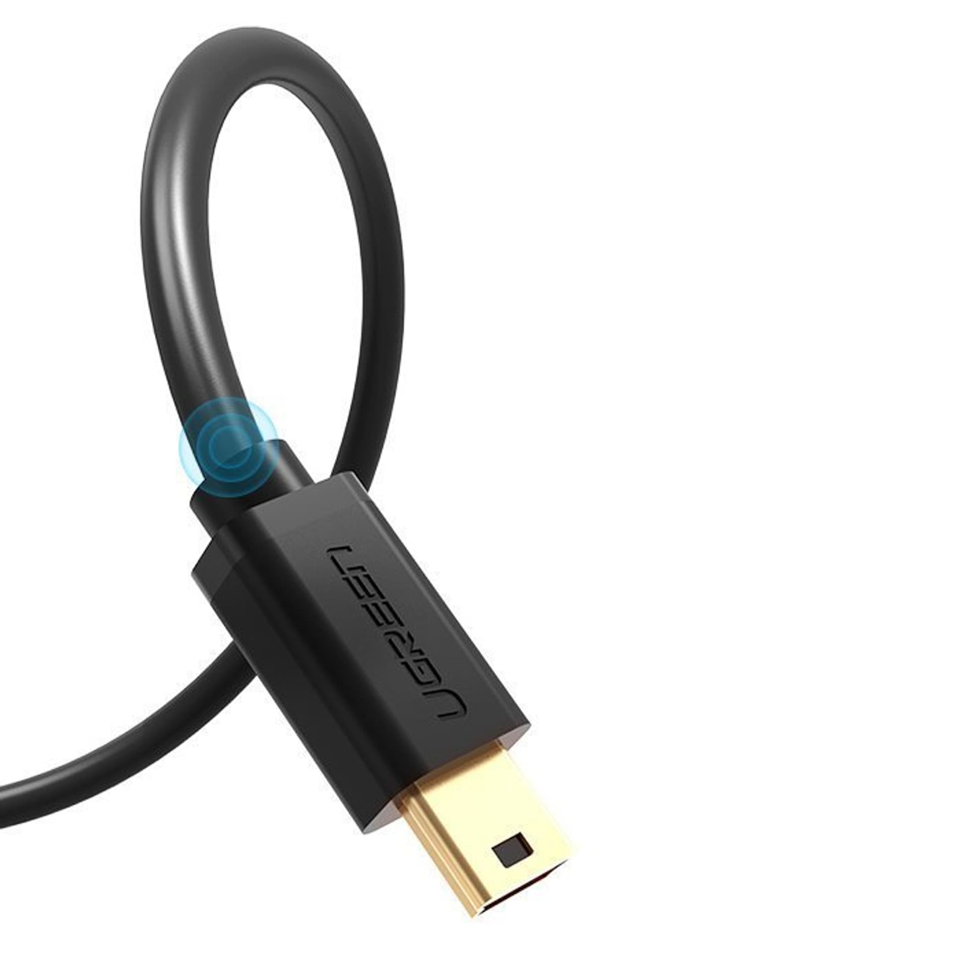 

Ugreen kabel przewód USB - mini USB 480 Mbps 1,5 m czarny (US132 10385)