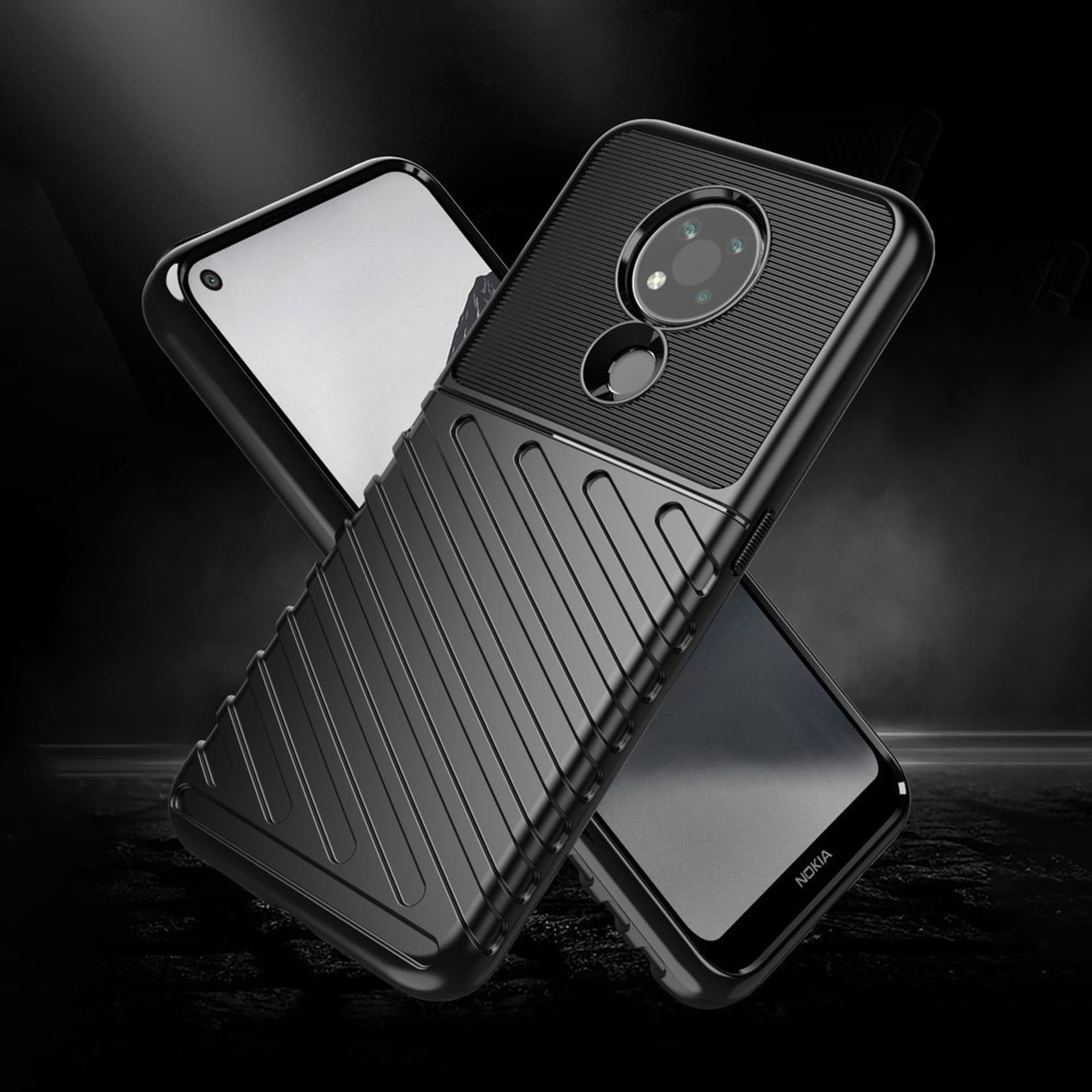 

Thunder Case elastyczne pancerne etui pokrowiec Nokia 3.4 czarny