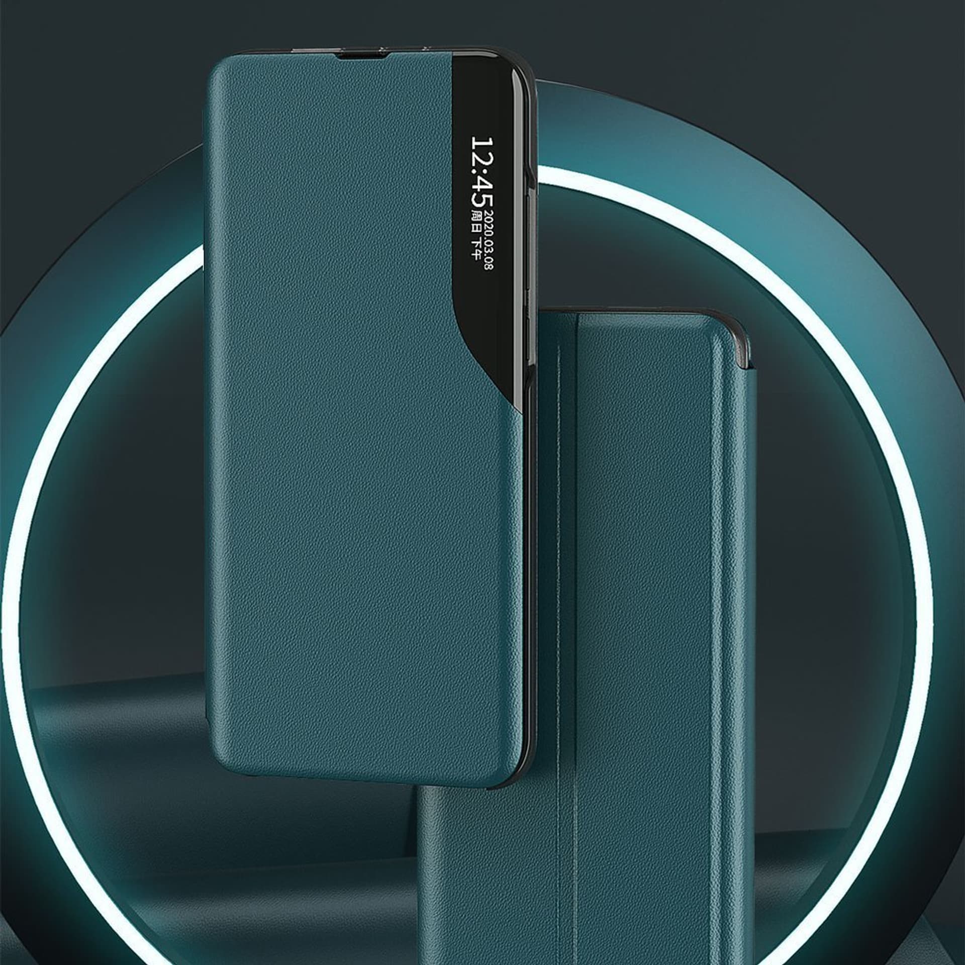 

Eco Leather View Case elegancki futerał etui z klapką i funkcją podstawki Xiaomi Mi 10T / Xiaomi Mi 10T Pro niebieski
