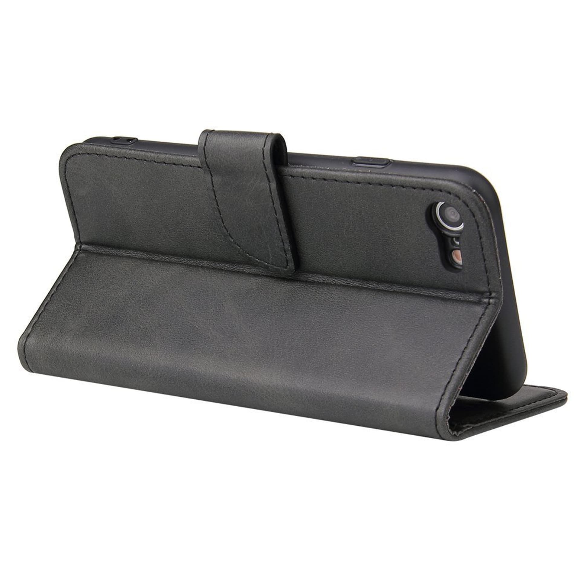 

Magnet Case elegancki futerał etui pokrowiec z klapką i funkcją podstawki iPhone SE 2022 / SE 2020 / iPhone 8 / iPhone 7 czarny