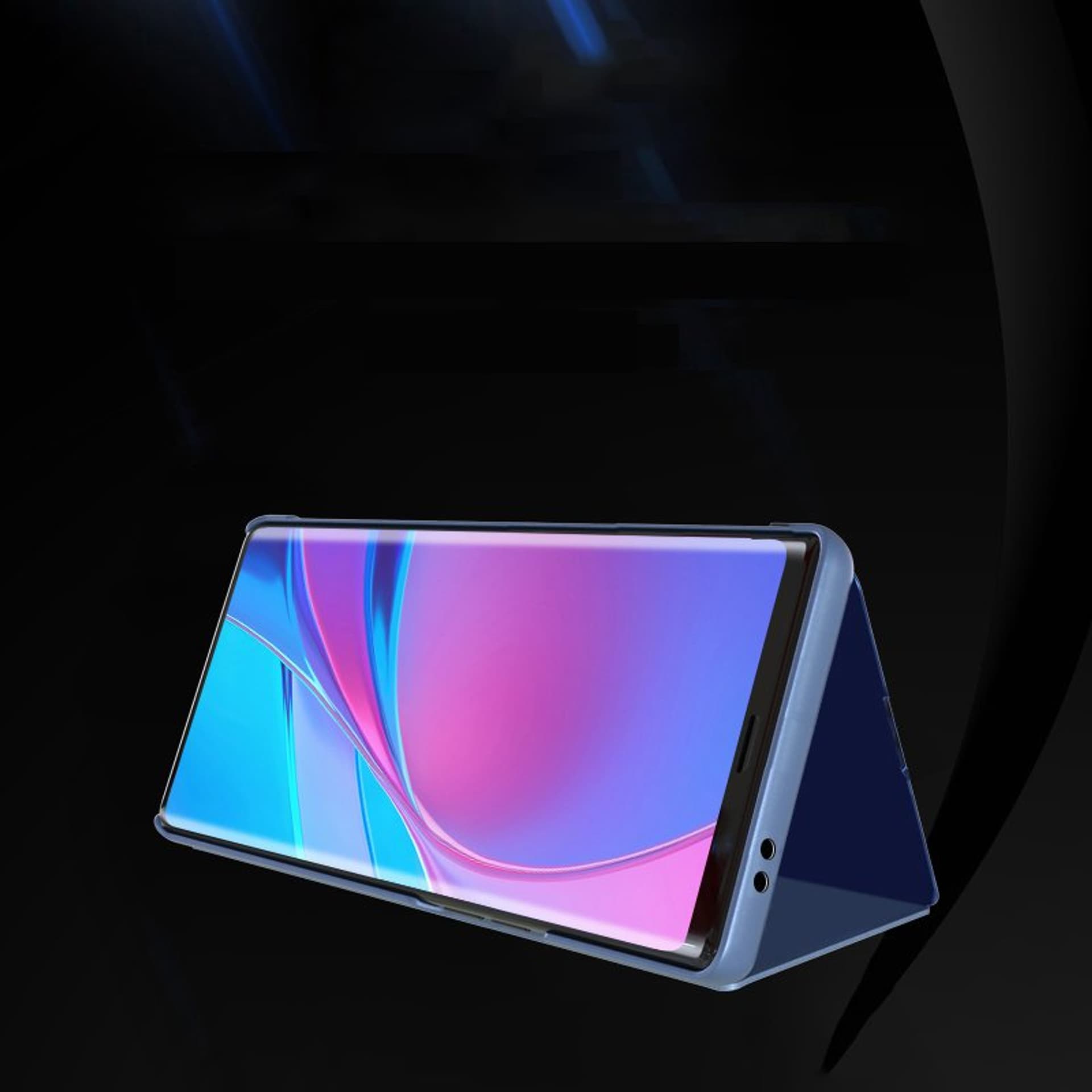 

Clear View Case futerał etui z klapką Samsung Galaxy S21 5G niebieski