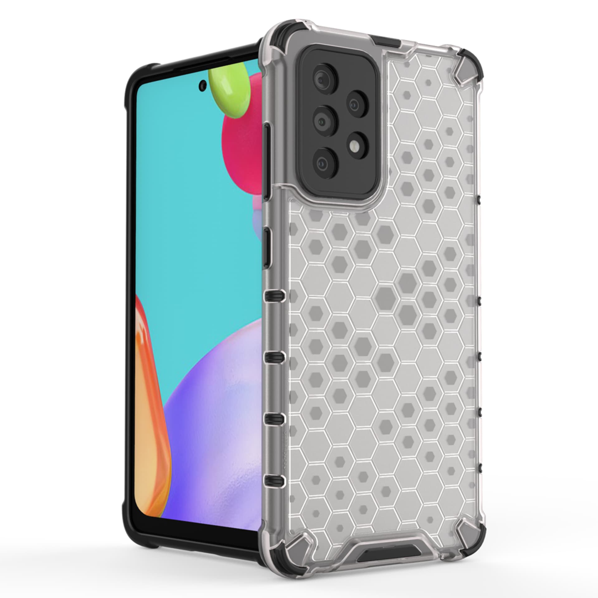 

Honeycomb etui pancerny pokrowiec z żelową ramką Samsung Galaxy A52s 5G / A52 5G / A52 4G czarny