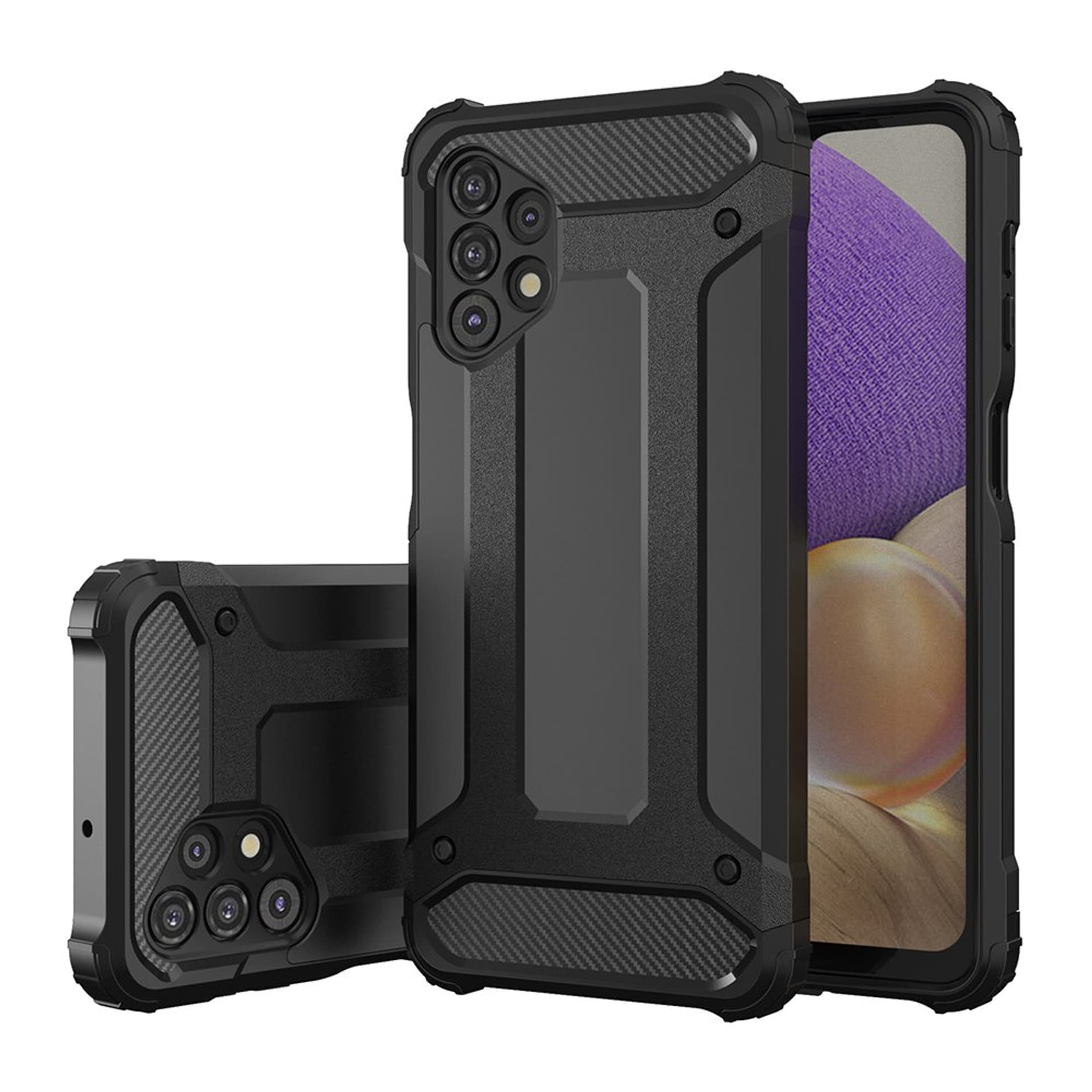 

Hybrid Armor pancerne hybrydowe etui pokrowiec Samsung Galaxy A32 5G złoty