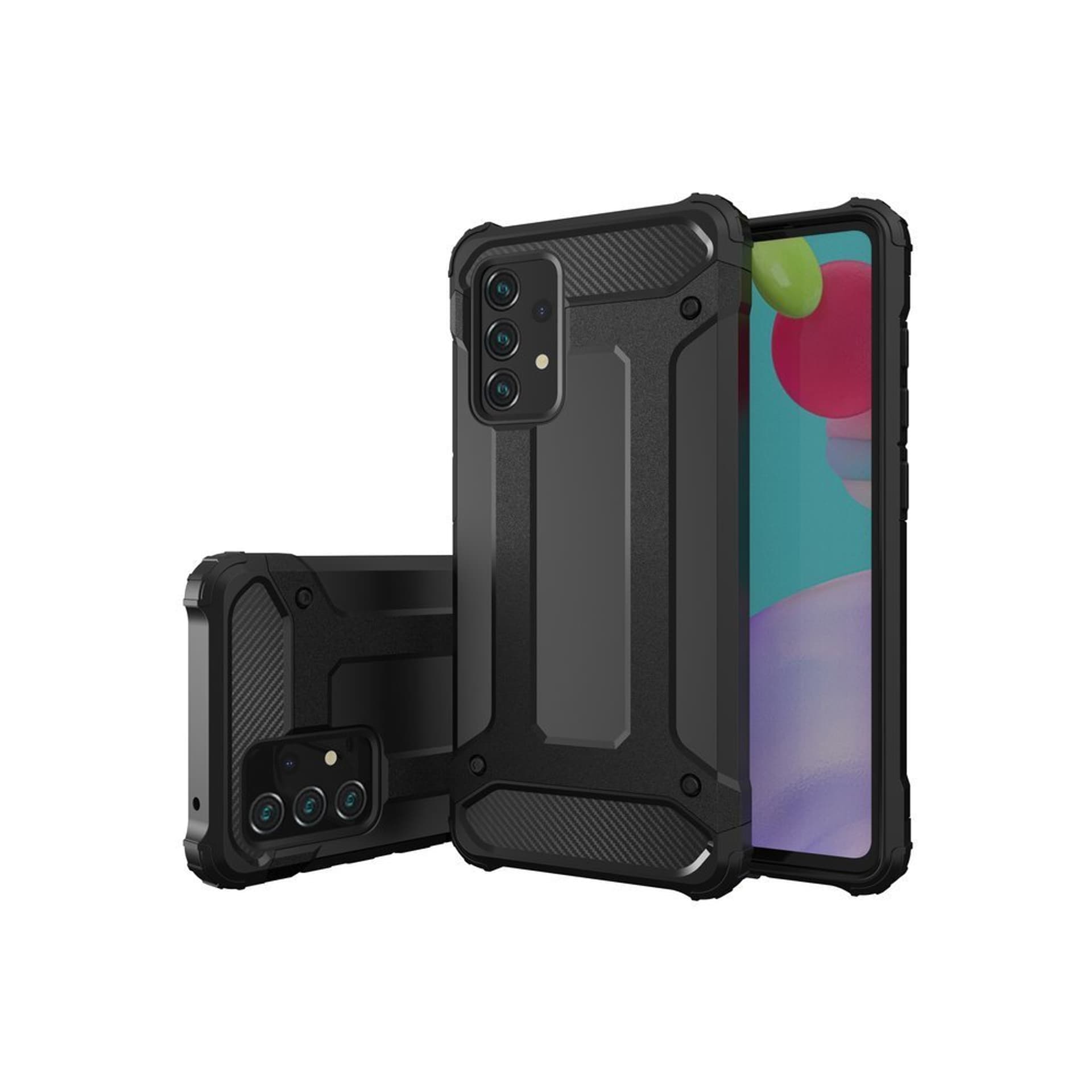 

Hybrid Armor pancerne hybrydowe etui pokrowiec Samsung Galaxy A52s 5G / A52 5G / A52 4G czarny