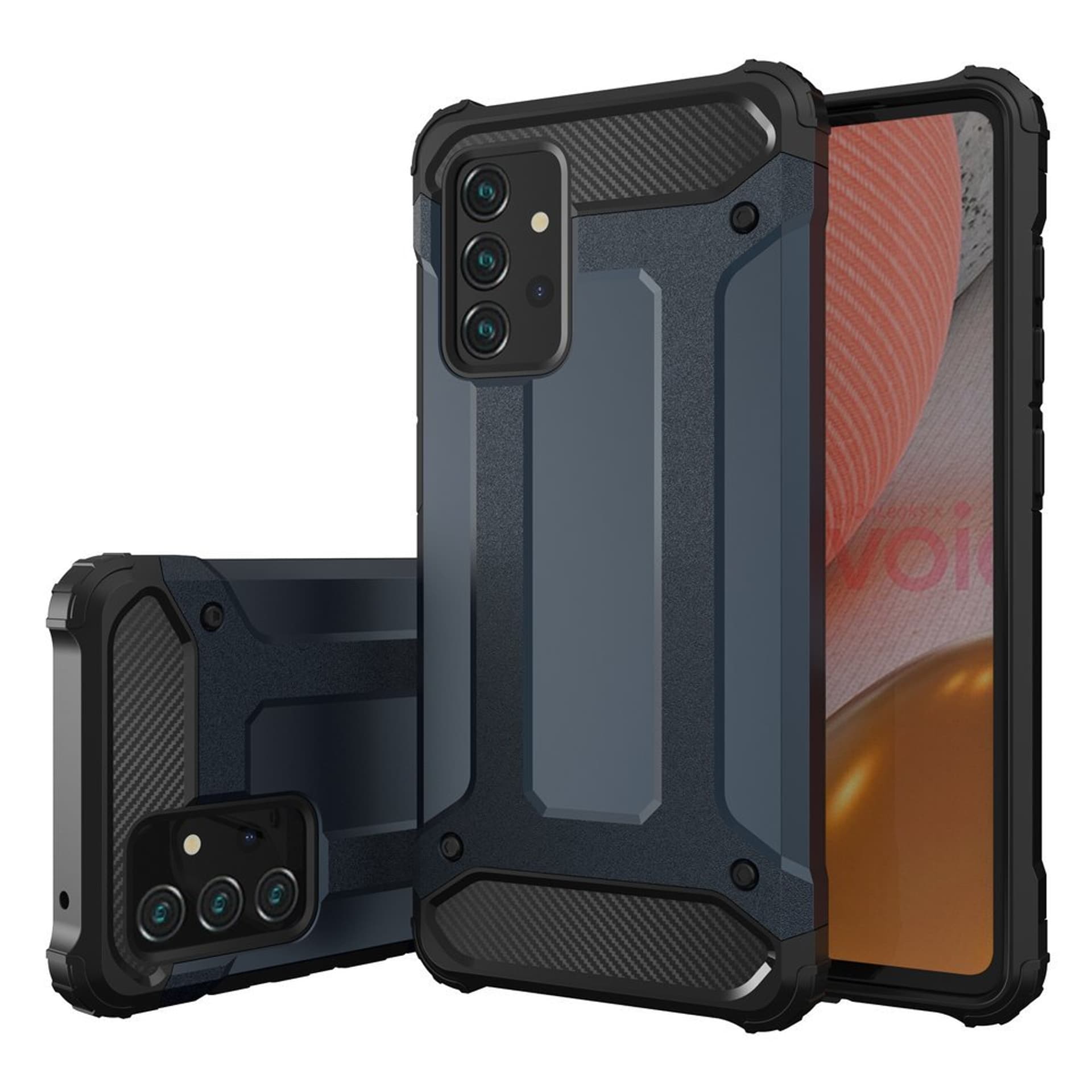 

Hybrid Armor pancerne hybrydowe etui pokrowiec Samsung Galaxy A72 4G czarny