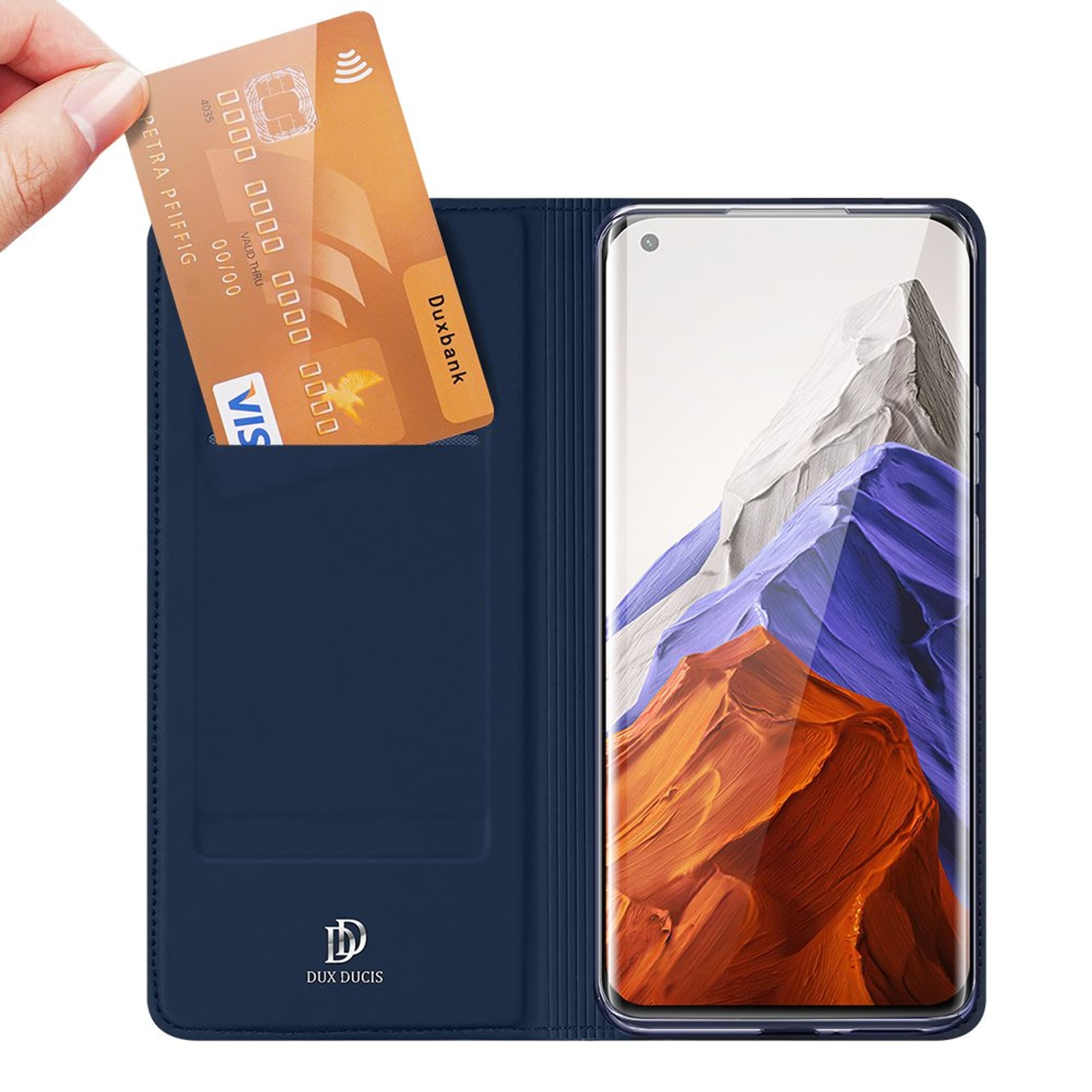 

DUX DUCIS Skin Pro kabura etui pokrowiec z klapką Xiaomi Mi 11 Pro niebieski