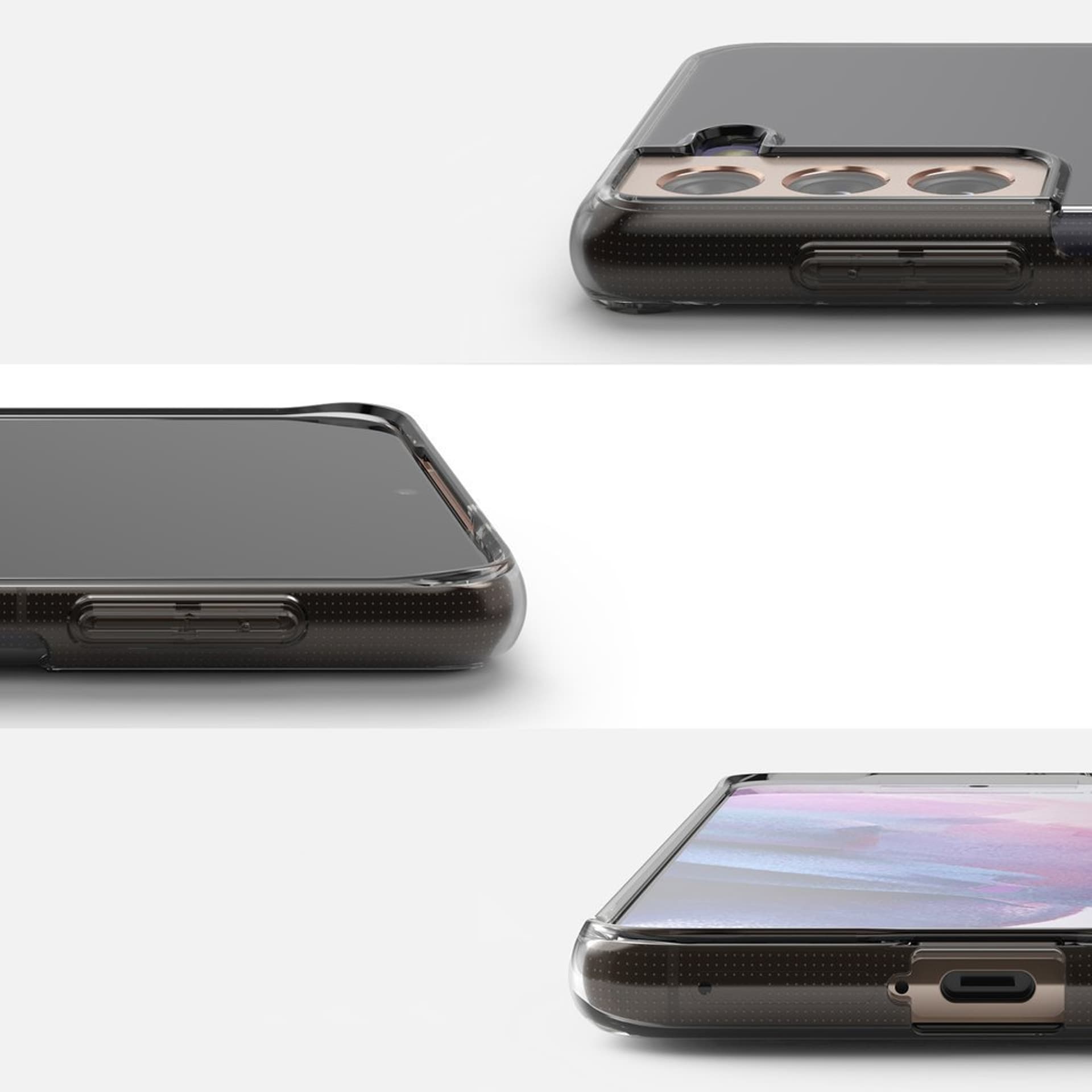 

Ringke Air ultracienkie żelowe etui pokrowiec Samsung Galaxy S21+ 5G (S21 Plus 5G) czarny (ARSG0041)