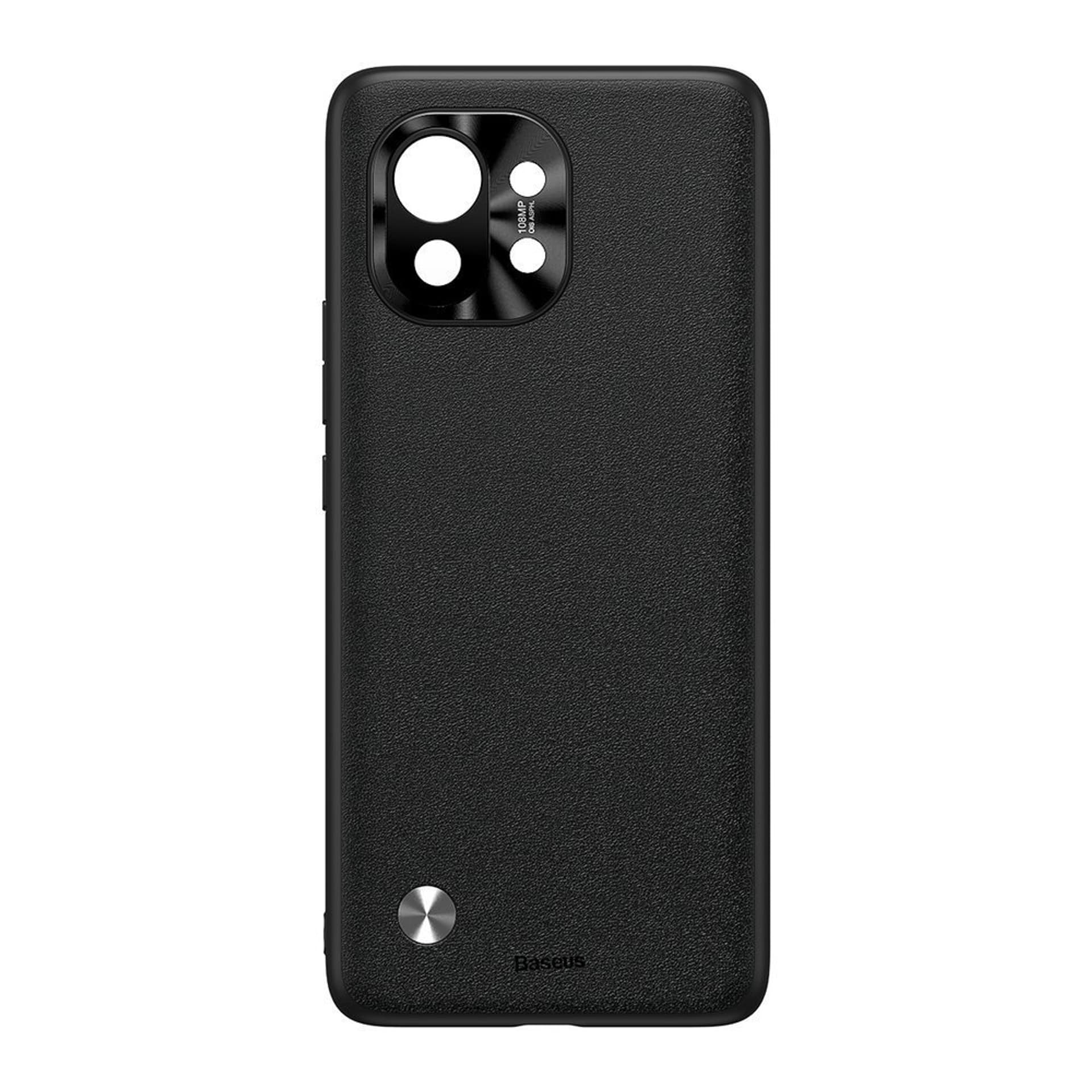 

Baseus Alloy Leather Case wytrzymałe etui pokrowiec z osłoną na aparat Xiaomi Mi 11 czarny (WIXM11-01)