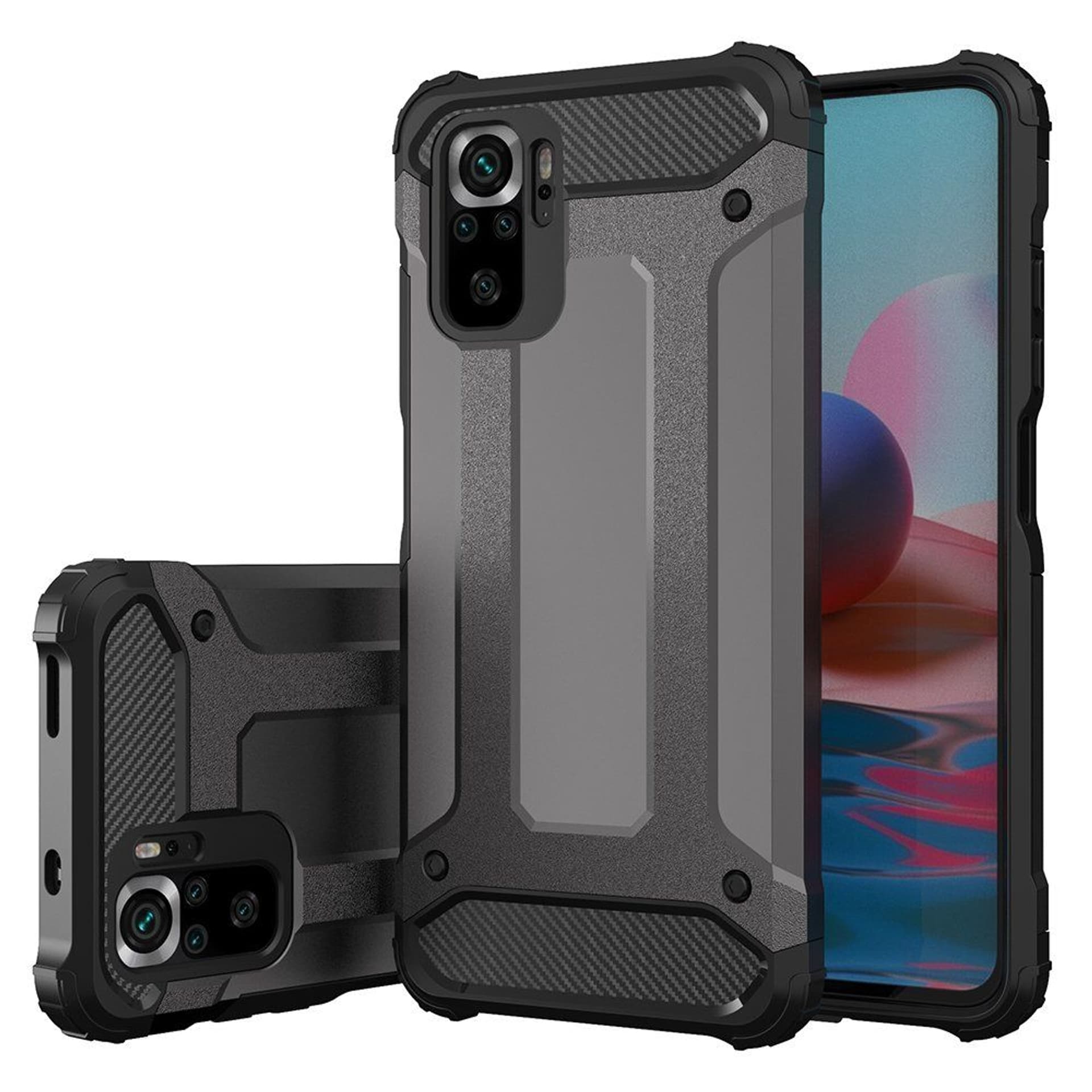 

Hybrid Armor pancerne hybrydowe etui pokrowiec Xiaomi Redmi Note 10 / Redmi Note 10S złoty