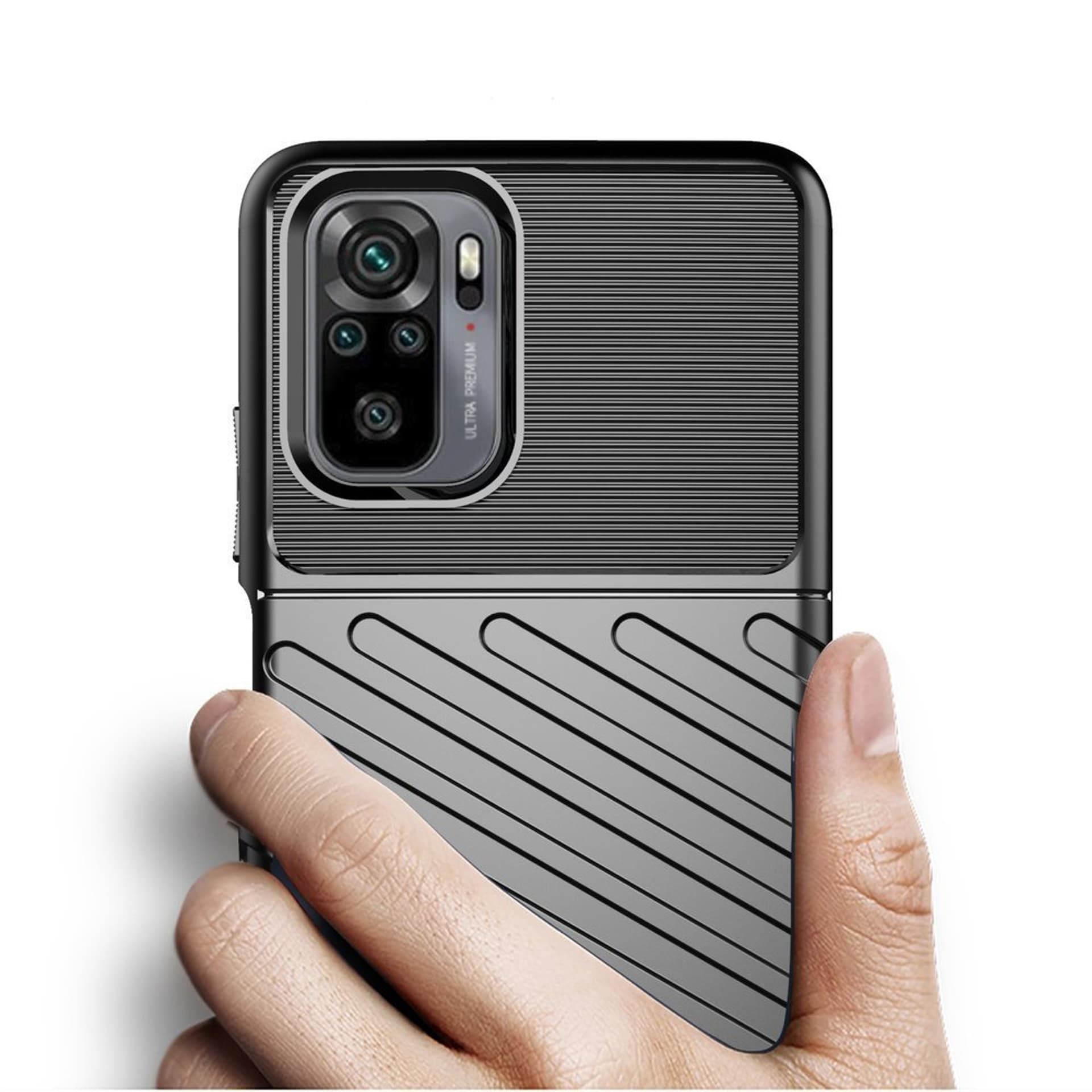 

Thunder Case elastyczne pancerne etui pokrowiec Xiaomi Redmi Note 10 / Redmi Note 10S niebieski