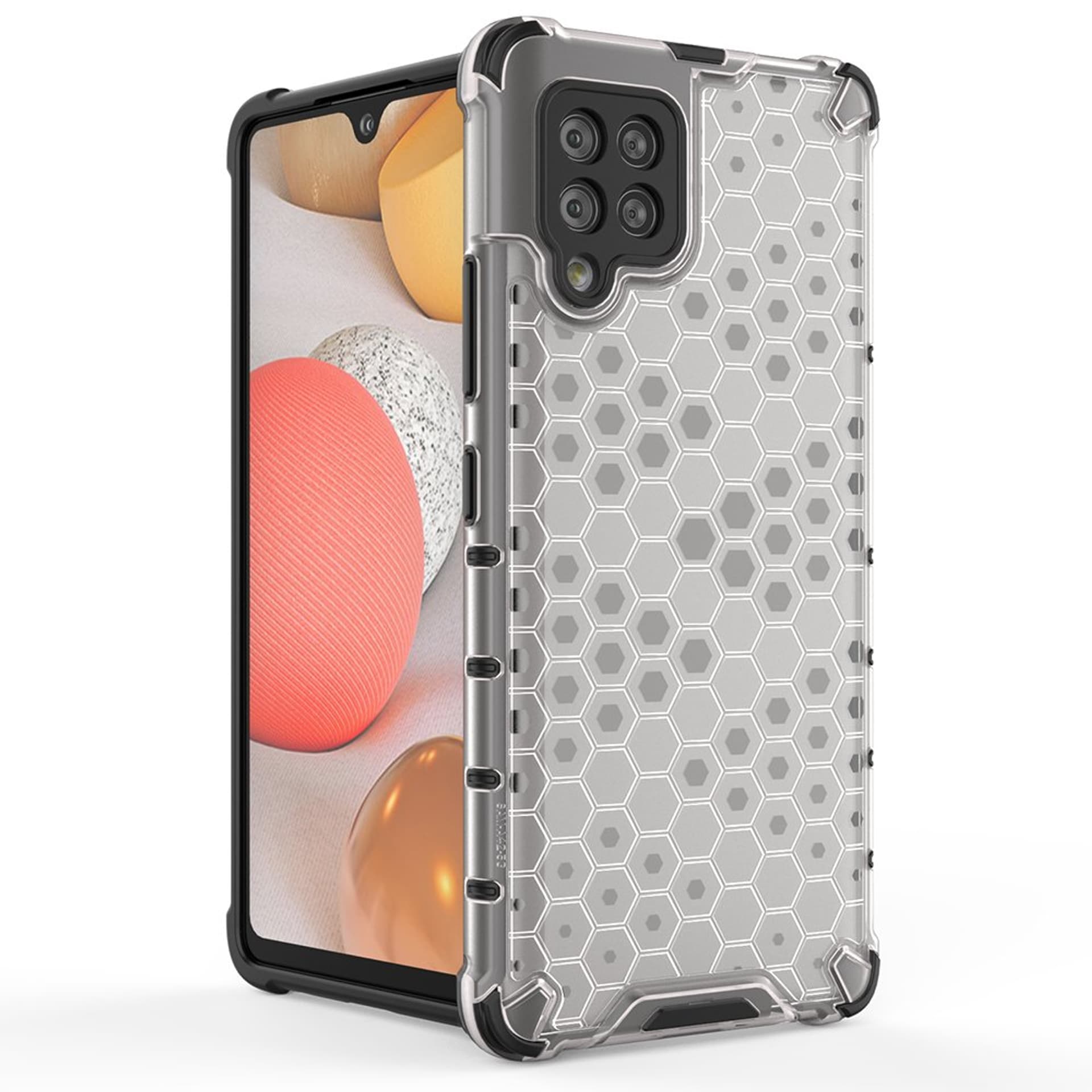 

Honeycomb etui pancerny pokrowiec z żelową ramką Samsung Galaxy A42 5G przezroczysty