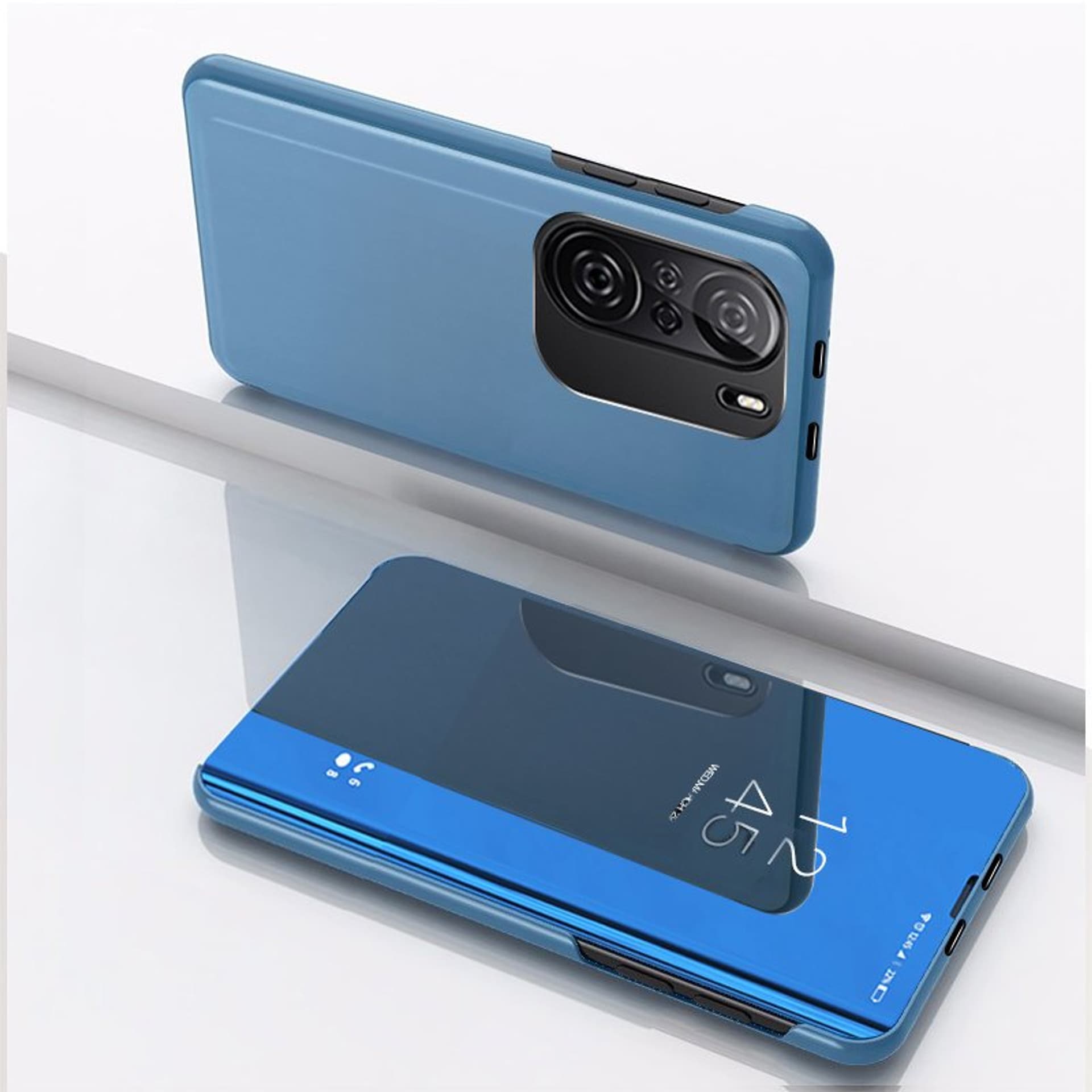 

Clear View Case futerał etui z klapką Xiaomi Redmi K40 Pro+ / K40 Pro / K40 / Poco F3 niebieski