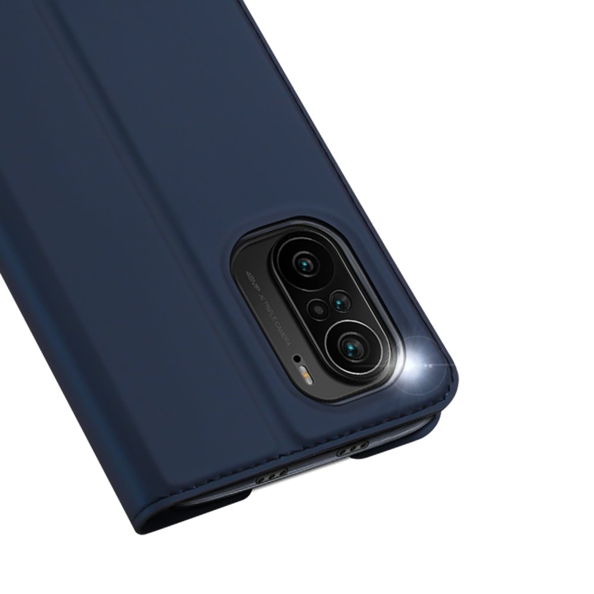 

Dux Ducis Skin Pro kabura etui pokrowiec z klapką Xiaomi Redmi K40 Pro+ / K40 Pro / K40 / Poco F3 niebieski