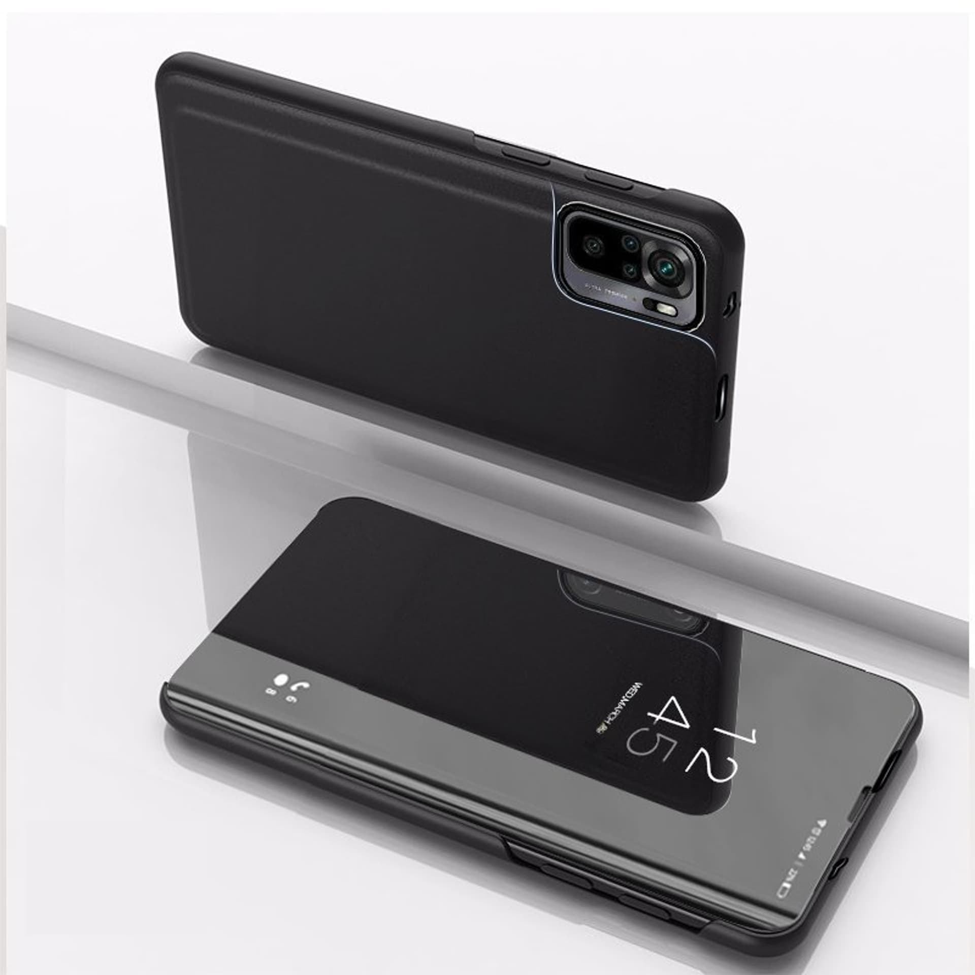 

Clear View Case futerał etui z klapką Xiaomi Redmi Note 10 / Redmi Note 10S czarny