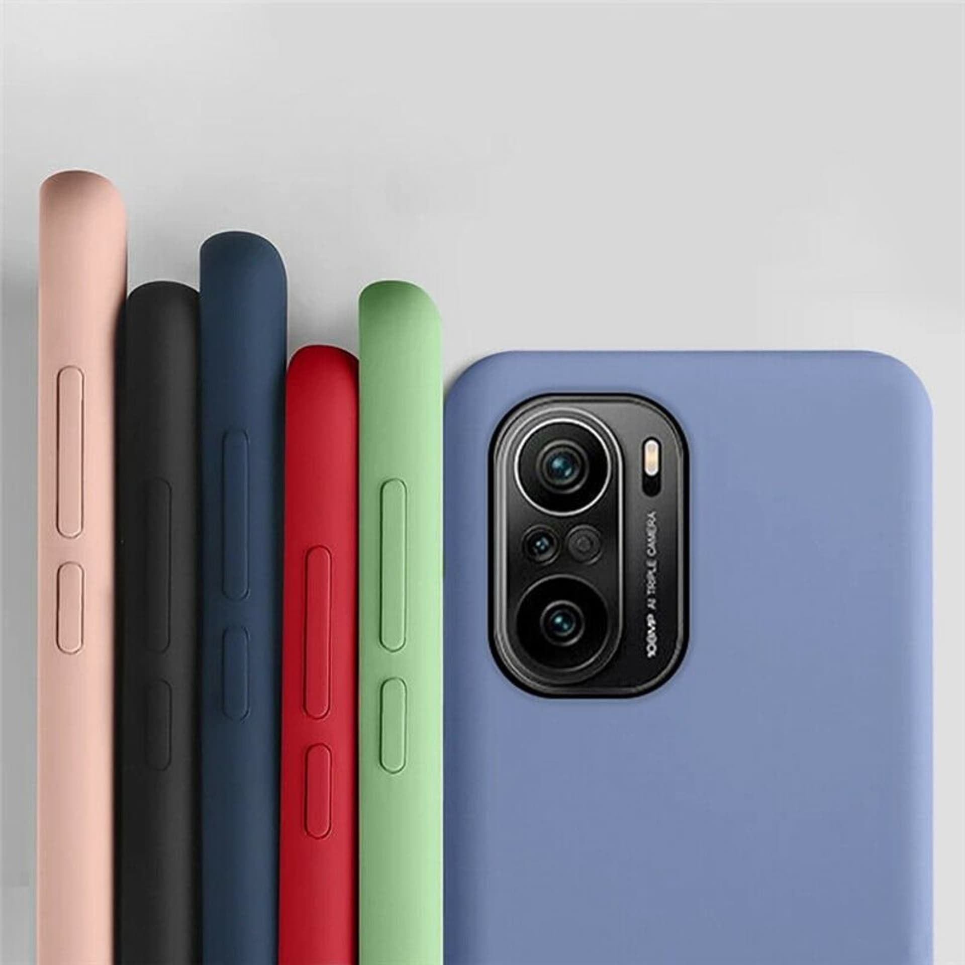 

Silicone Case elastyczne silikonowe etui pokrowiec Xiaomi Redmi K40 Pro+ / K40 Pro / K40 / Poco F3 / Mi 11i ciemnoniebieski