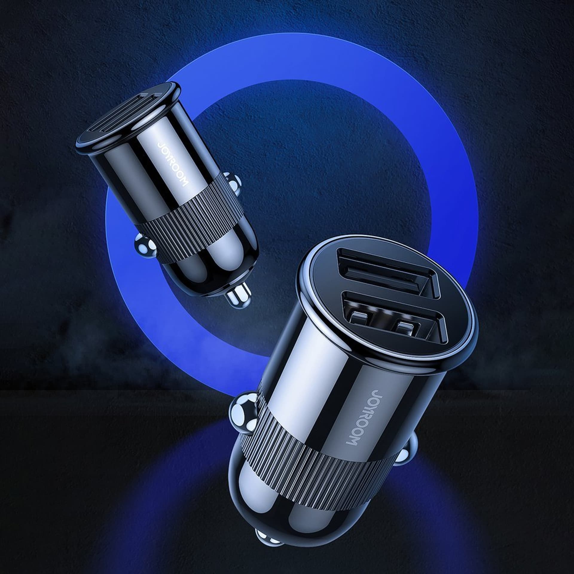 

Joyroom ładowarka samochodowa 2x USB 3,1 A biały (C-A06)