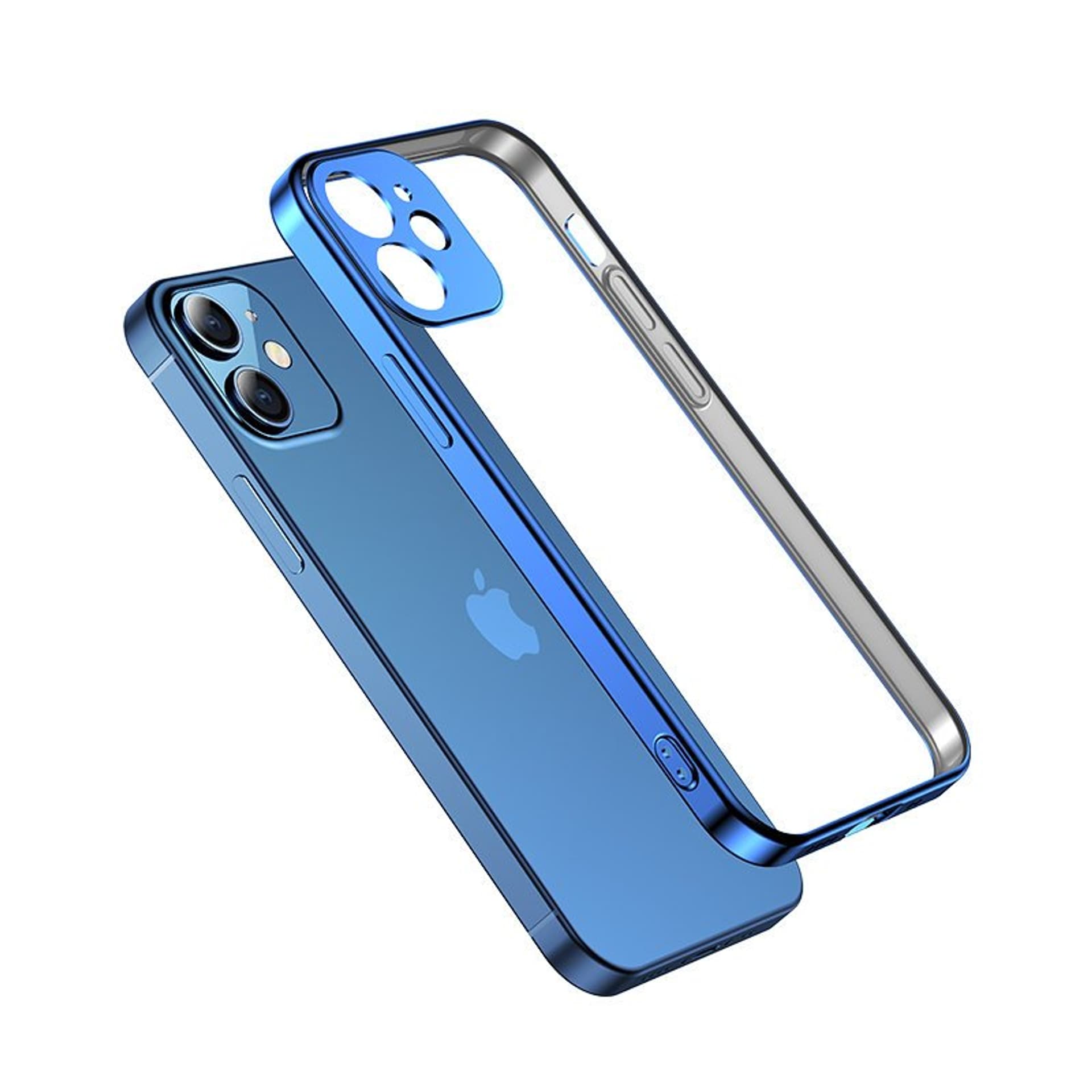 

Joyroom New Beauty Series ultra cienkie przezroczyste etui z metaliczną ramką do iPhone 12 Pro Max złoty (JR-BP744)