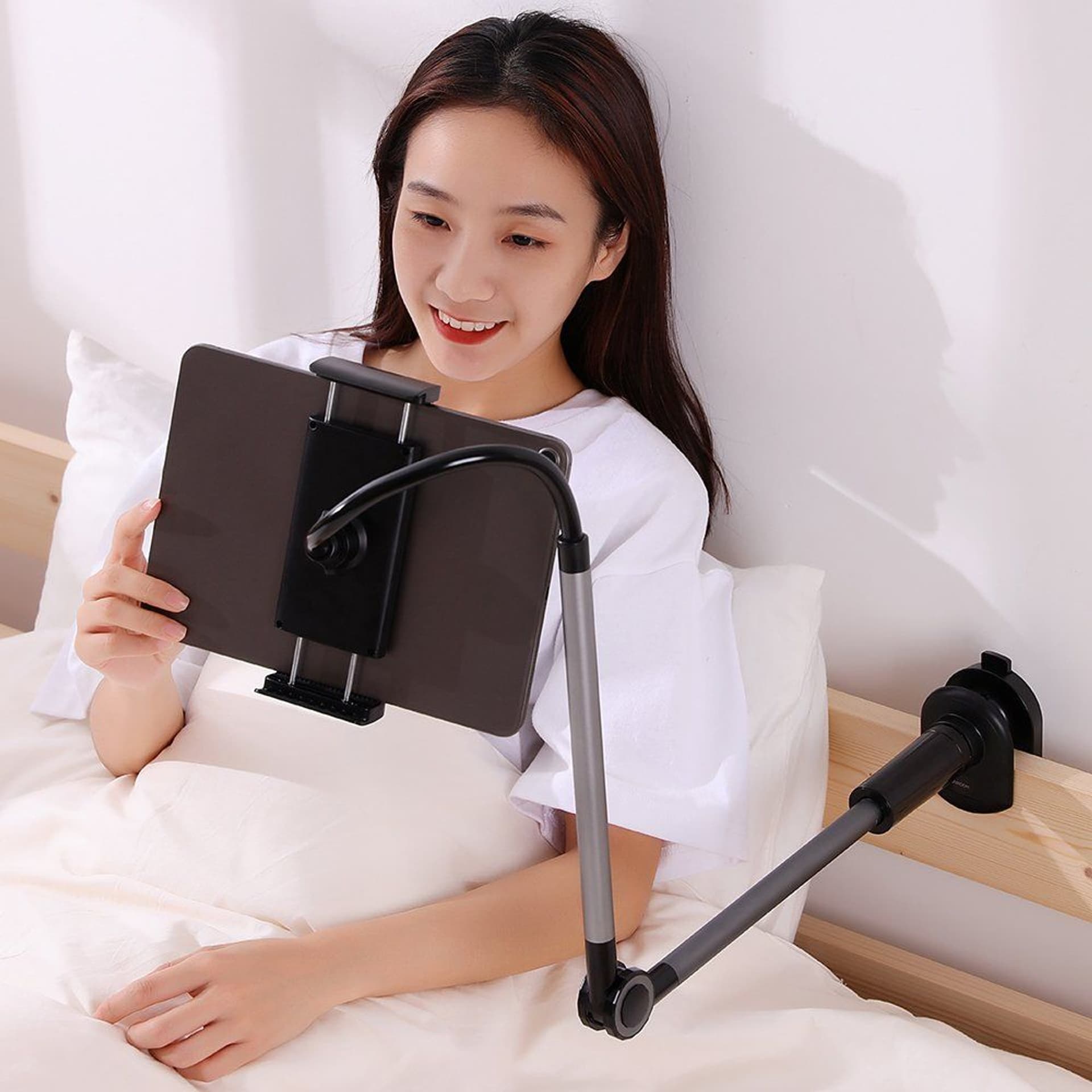 

Joyroom uniwersalny uchwyt na telefon tablet stojak lazy holder czarny (JR-ZS263)