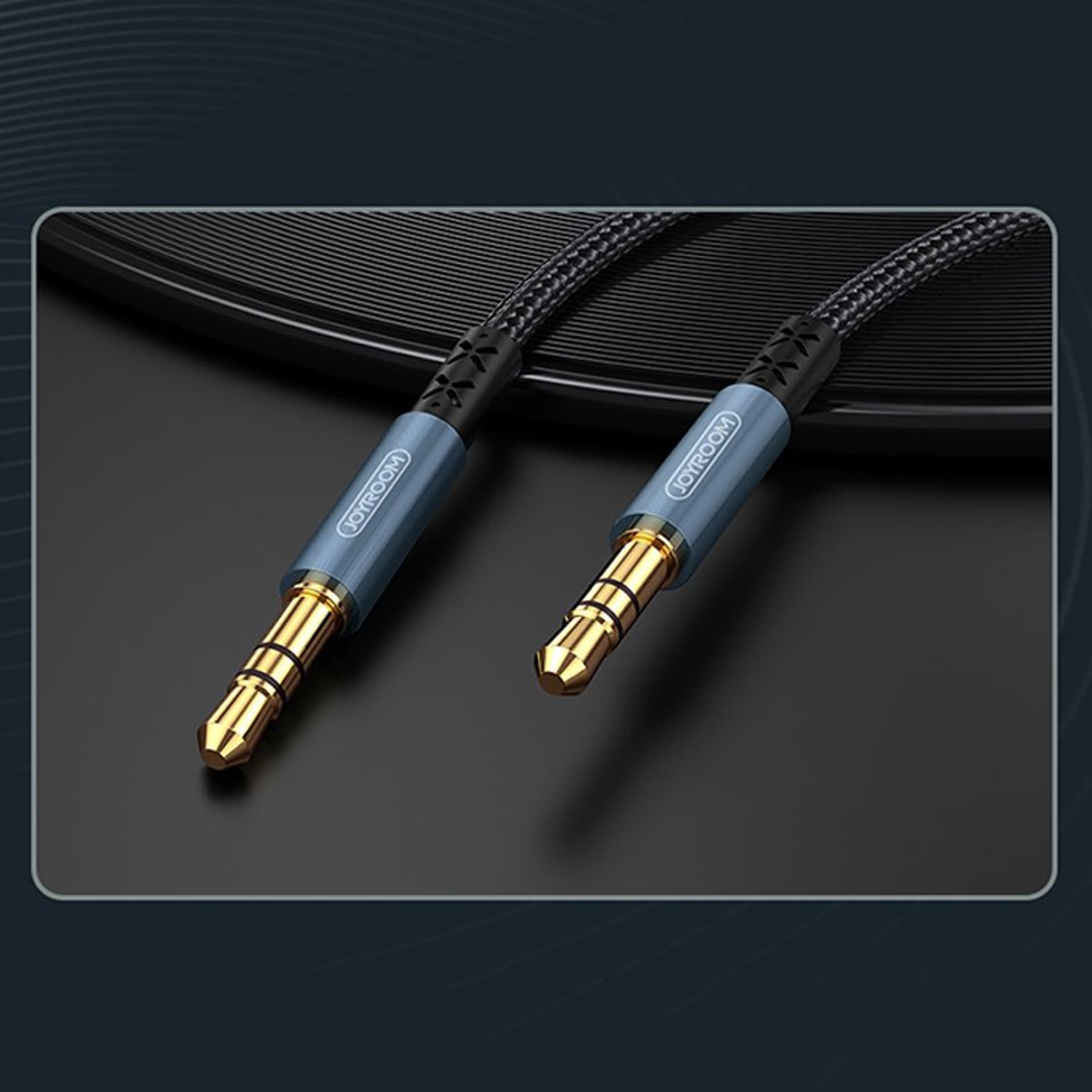 

Joyroom kabel audio stereo AUX 3,5 mm mini jack 1 m ciemnoniebieski (SY-10A1)