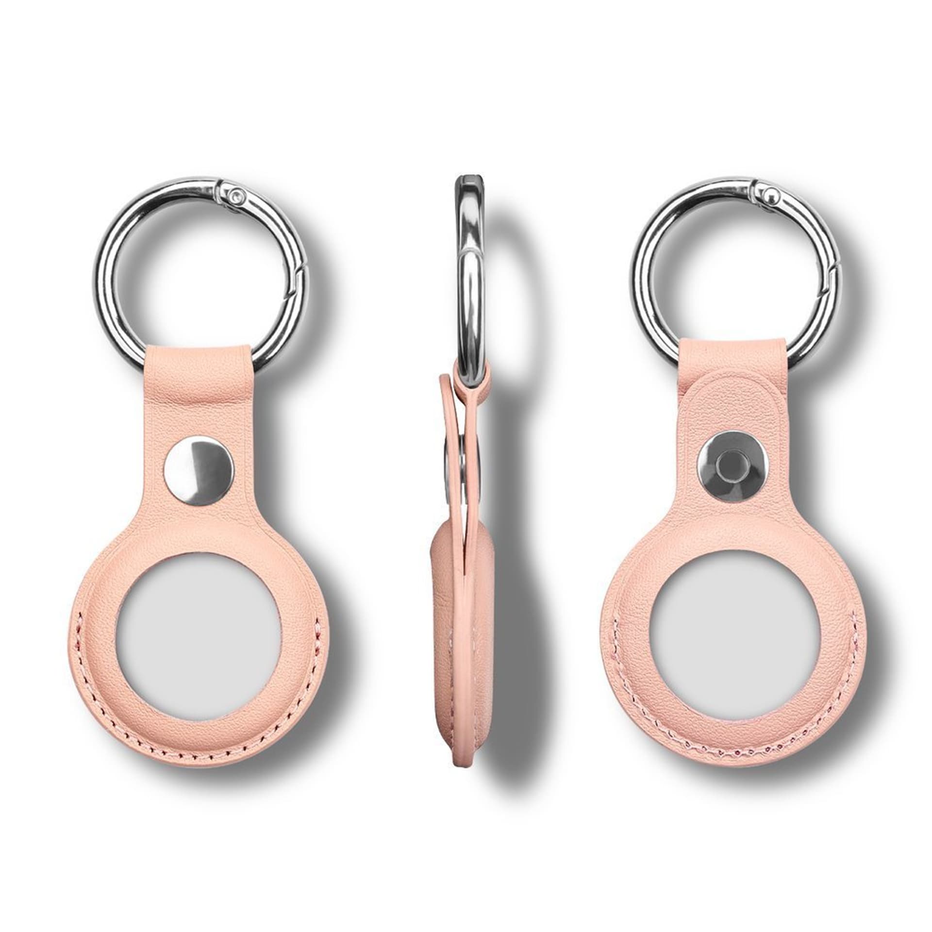 

Skórzane etui brelok zawieszka case do lokalizatora Apple AirTag różowy