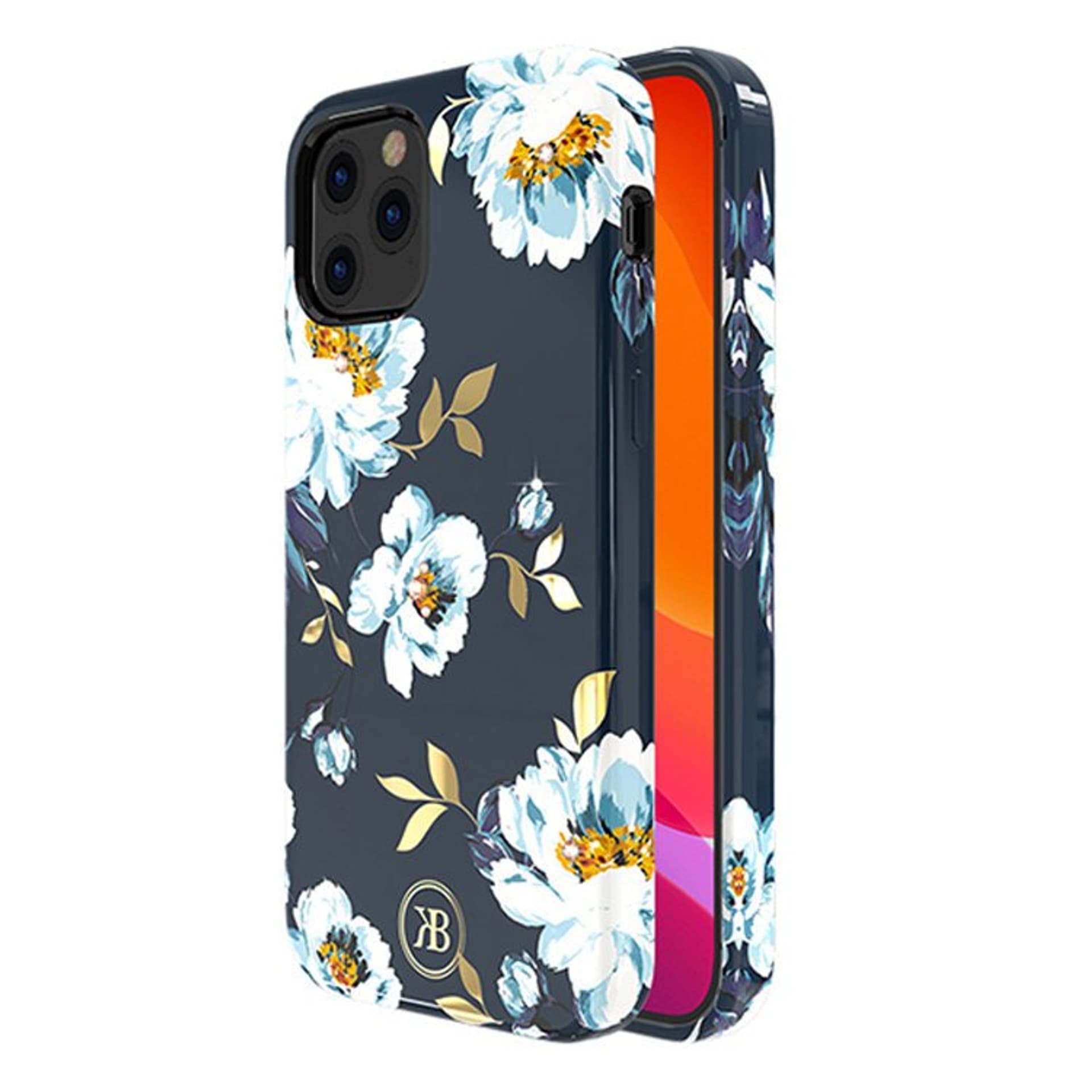 

Kingxbar Blossom etui ozdobione oryginalnymi Kryształami Swarovskiego iPhone 12 Pro Max wielokolorowy (Gardenia)