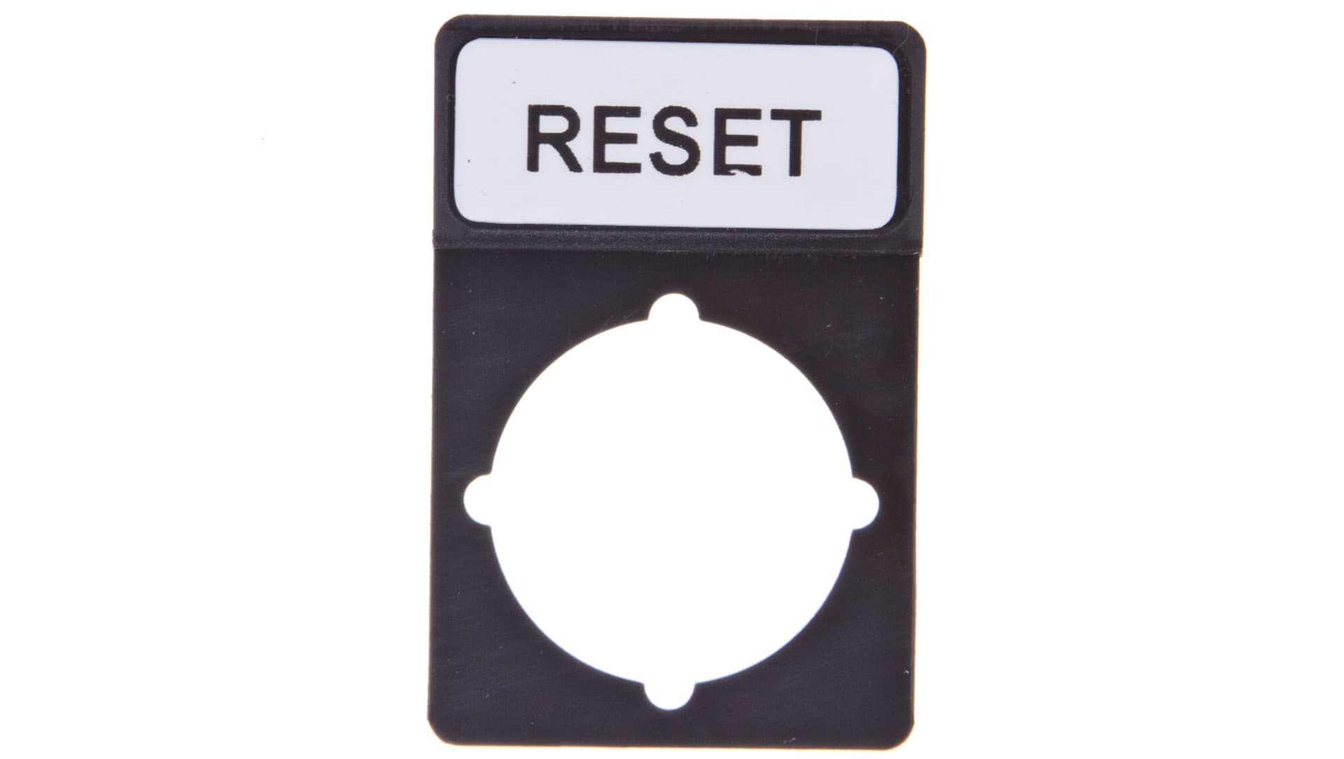 

Tabliczka opisowa czarna prostokątna RESET ST22-1901P07