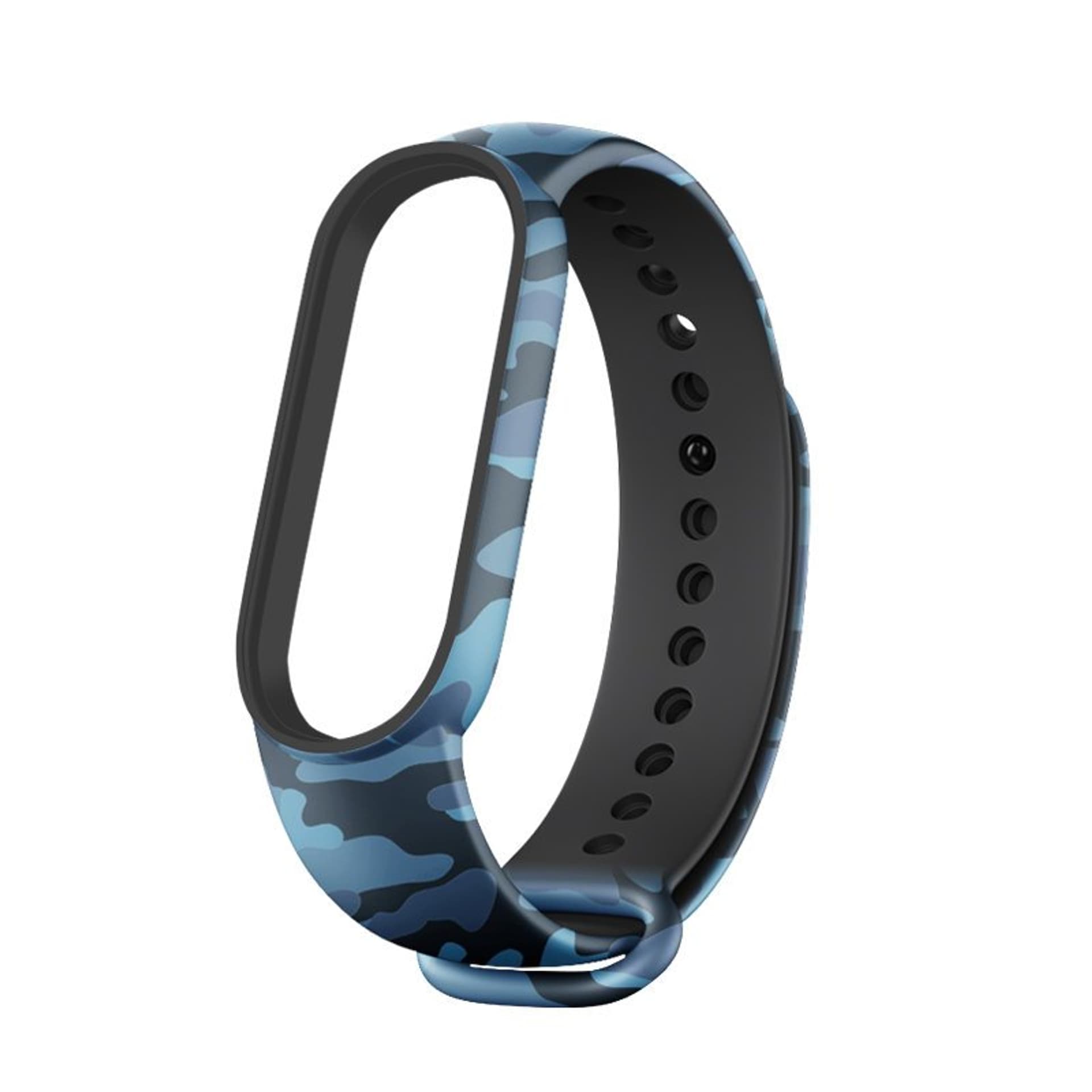 

Zamienna silikonowa opaska Camo TPU pasek bransoleta bransoletka do Xiaomi Mi Band 6 / Mi Band 5 moro niebieski