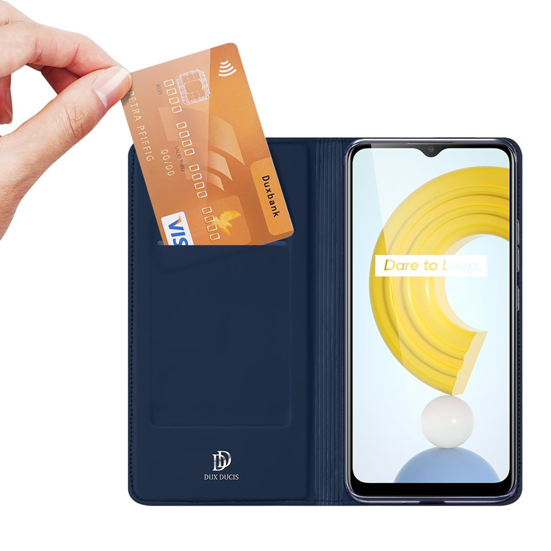 

Dux Ducis Skin Pro kabura etui pokrowiec z klapką Realme C21 czarny