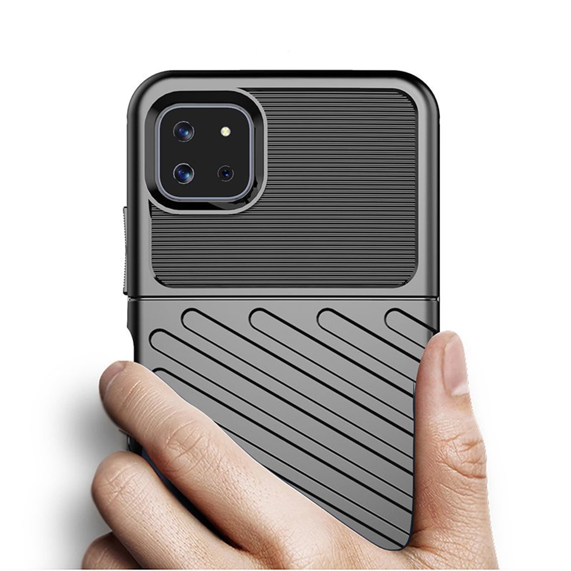 

Thunder Case elastyczne pancerne etui pokrowiec Samsung Galaxy A22 5G niebieski