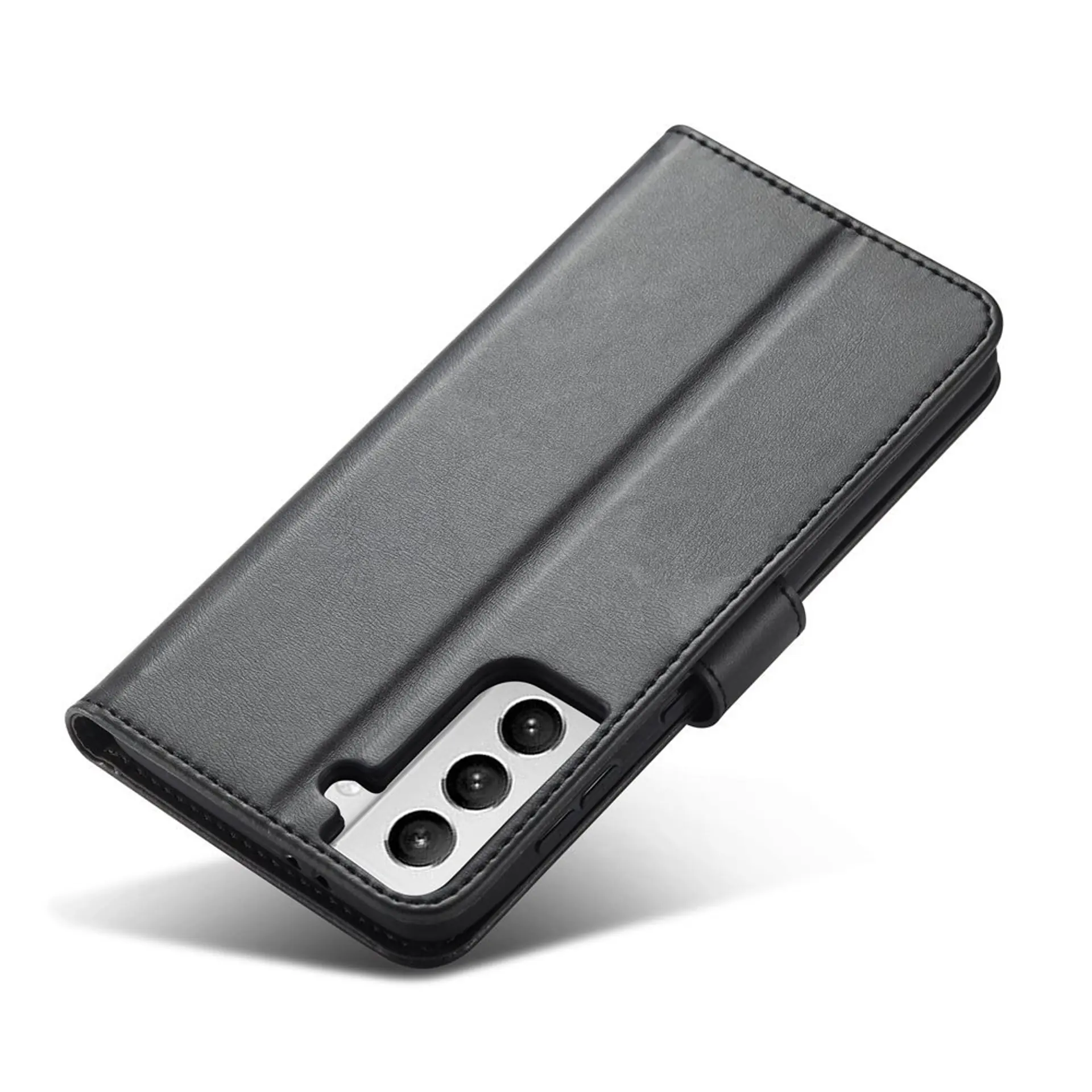 

Magnet Case elegancki futerał etui pokrowiec z klapką i funkcją podstawki Samsung Galaxy S21 FE czarny
