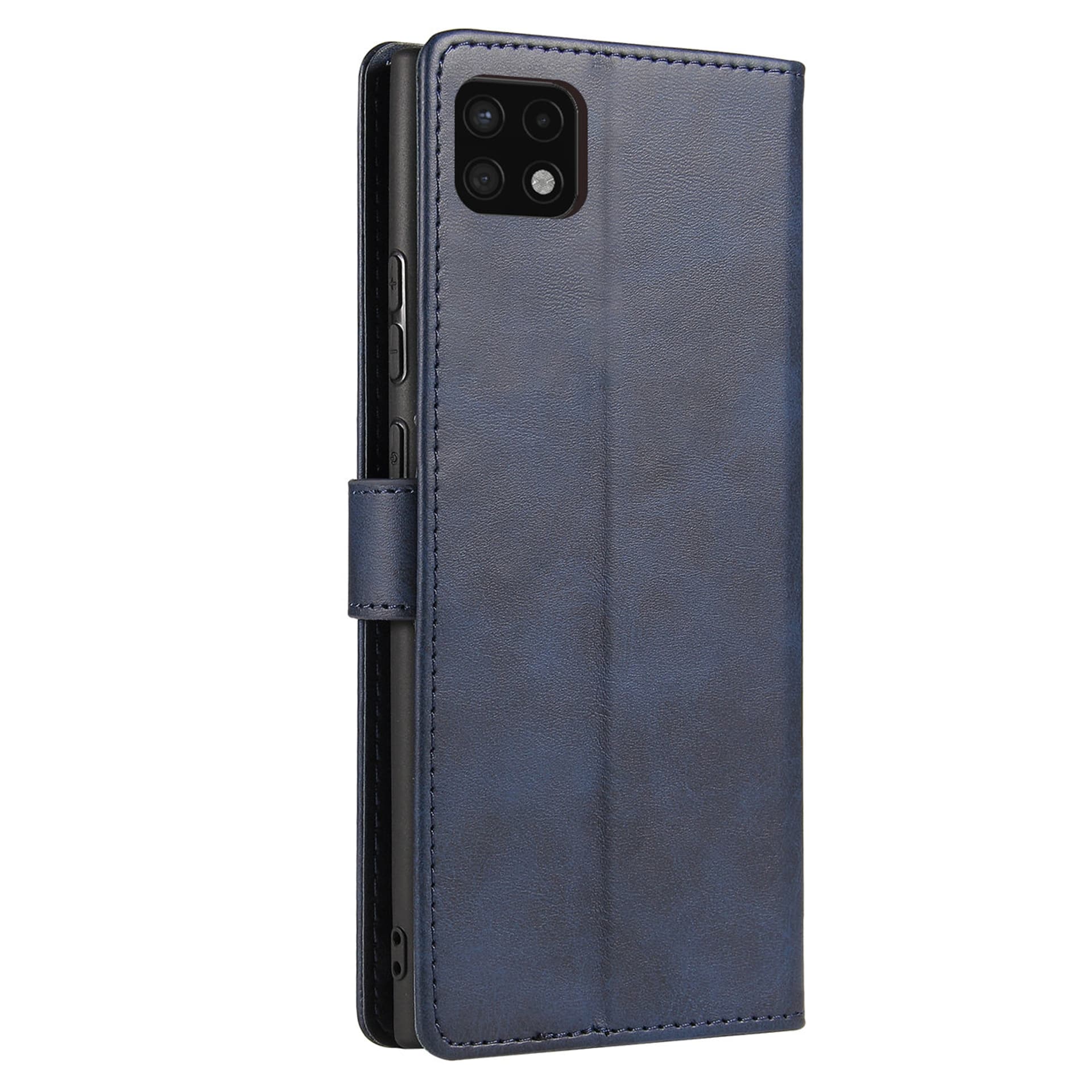 

Magnet Case elegancki futerał etui pokrowiec z klapką i funkcją podstawki Samsung Galaxy A22 4G niebieski